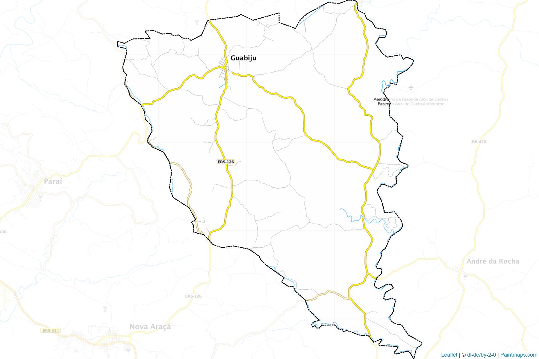 Guabiju (Rio Grande Do Sul) Map Cropping Samples-1