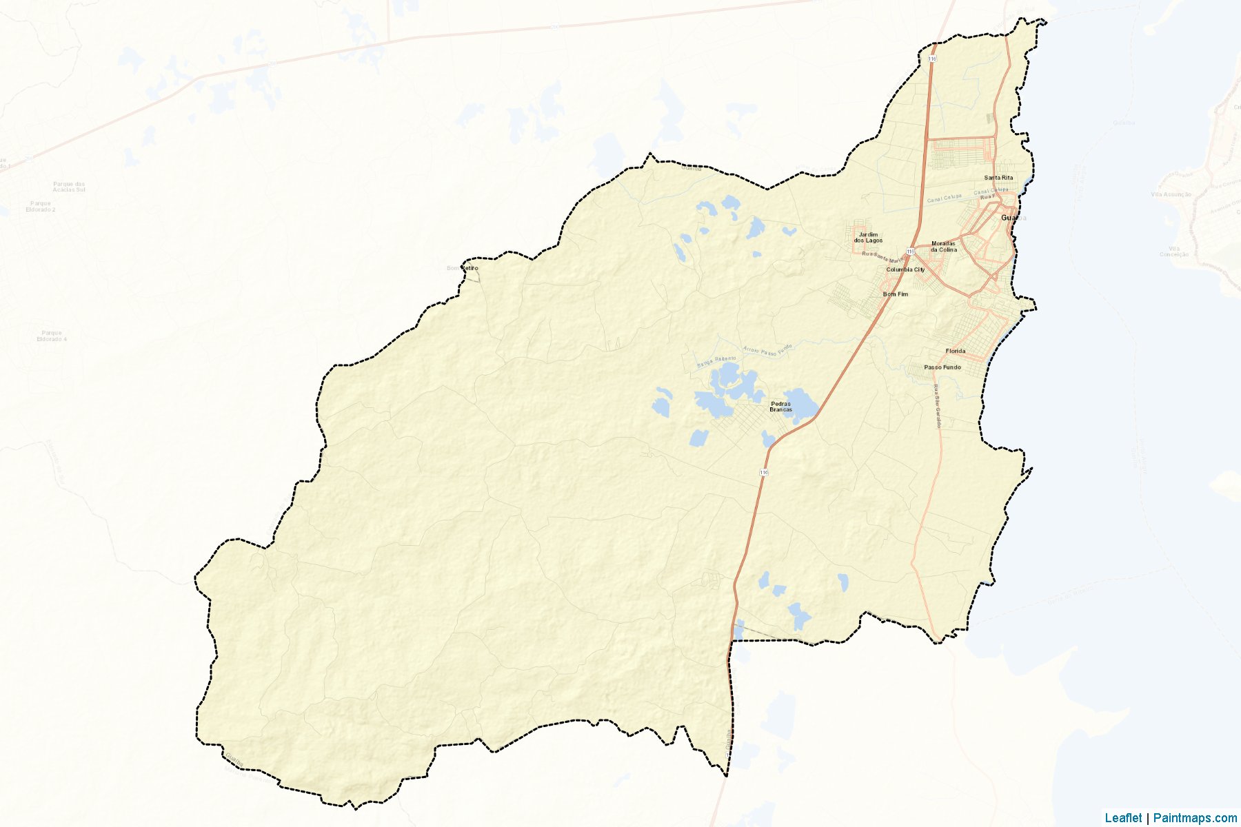 Guaiba (Rio Grande Do Sul) Map Cropping Samples-2