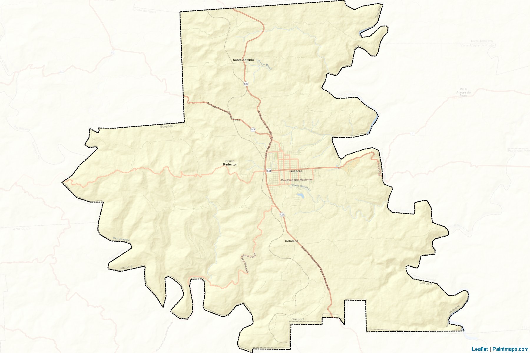 Guapore (Rio Grande Do Sul) Map Cropping Samples-2