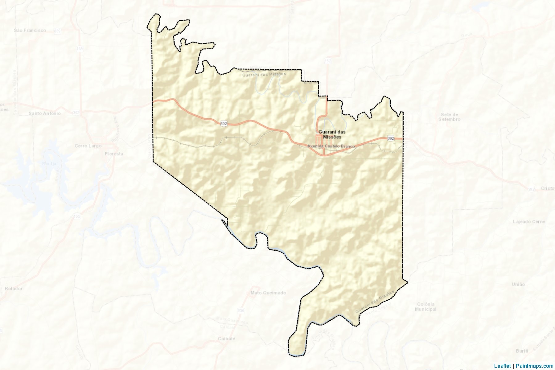 Guarani das Missoes (Rio Grande Do Sul) Map Cropping Samples-2