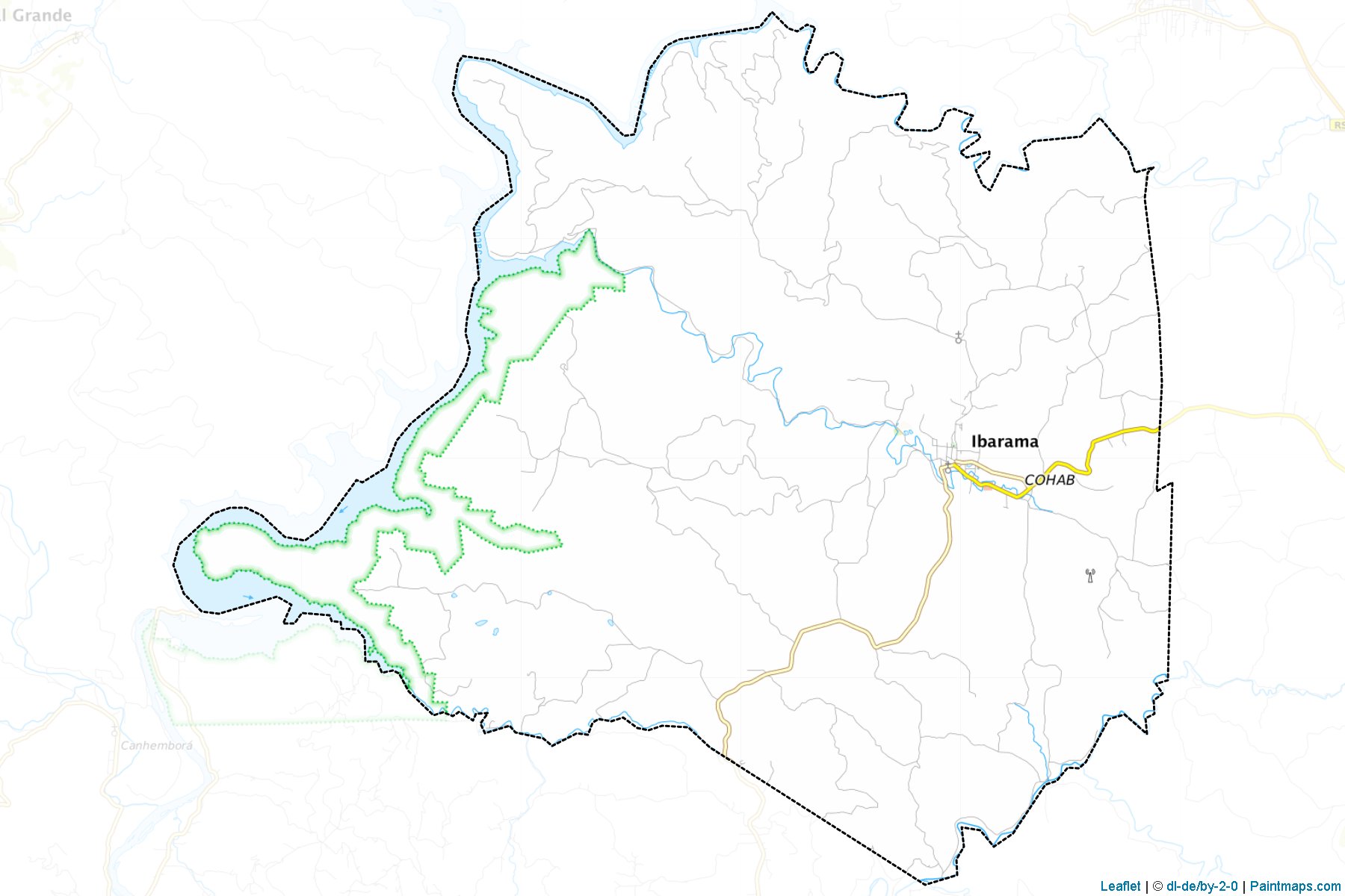 Ibarama (Rio Grande Do Sul) Map Cropping Samples-1