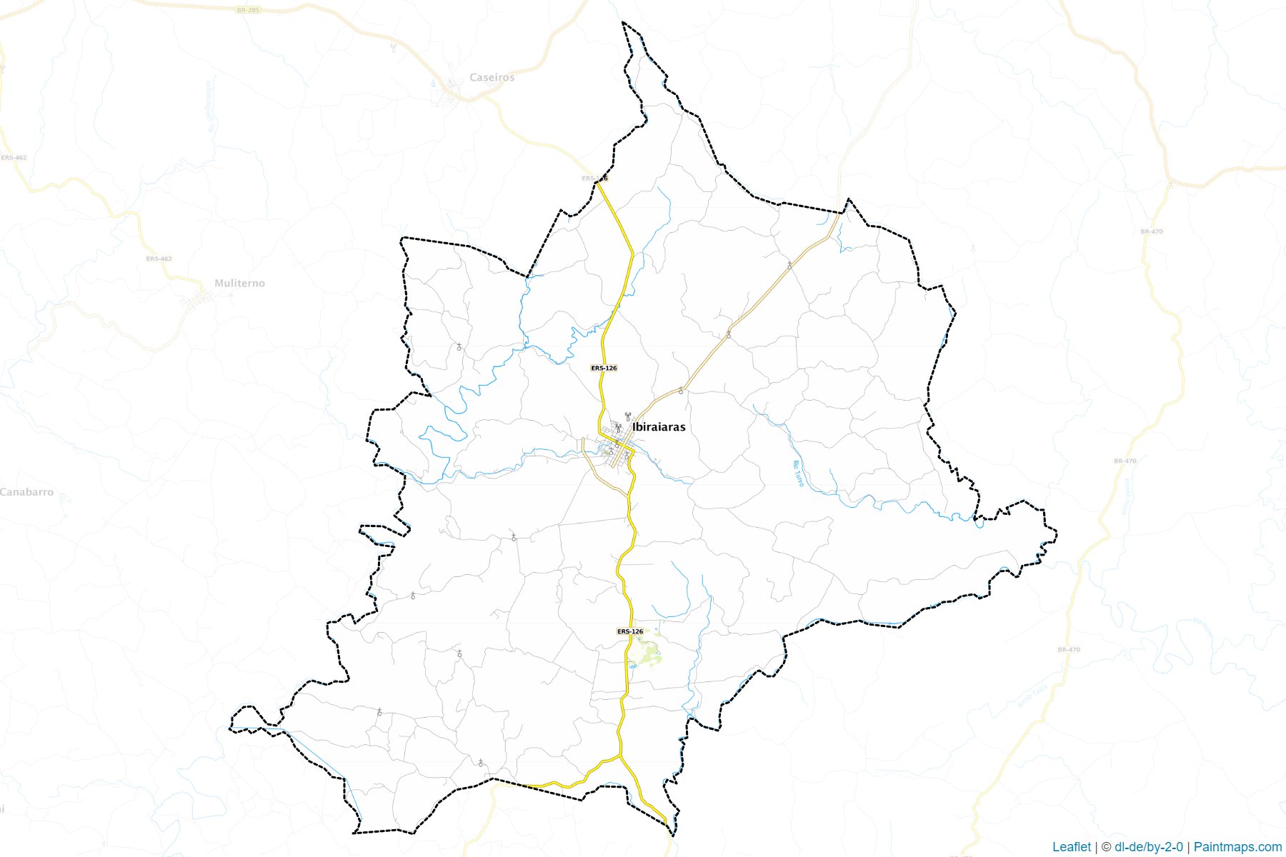 Muestras de recorte de mapas Ibiraiaras (Rio Grande Do Sul)-1