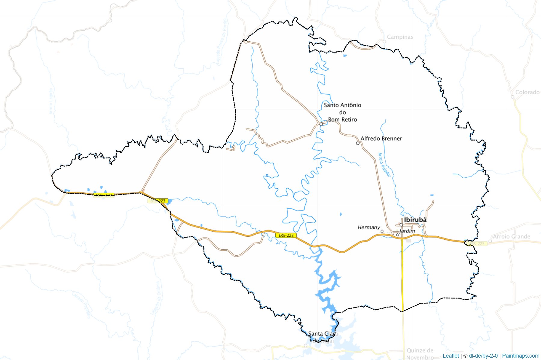 Ibiruba (Rio Grande Do Sul) Map Cropping Samples-1