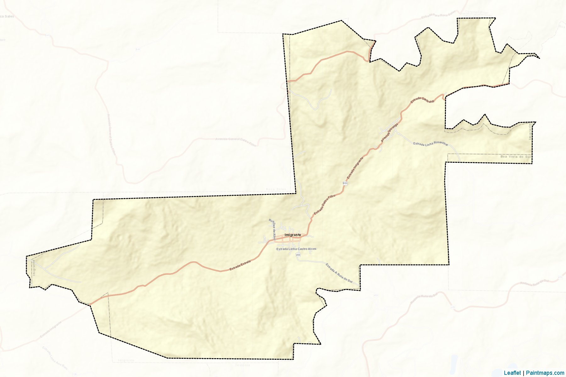 Muestras de recorte de mapas Imigrante (Rio Grande Do Sul)-2