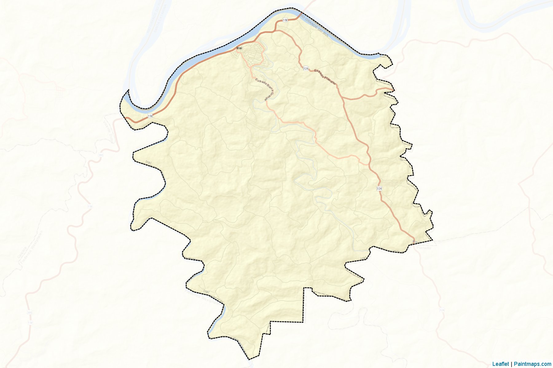 Irai (Rio Grande Do Sul) Map Cropping Samples-2