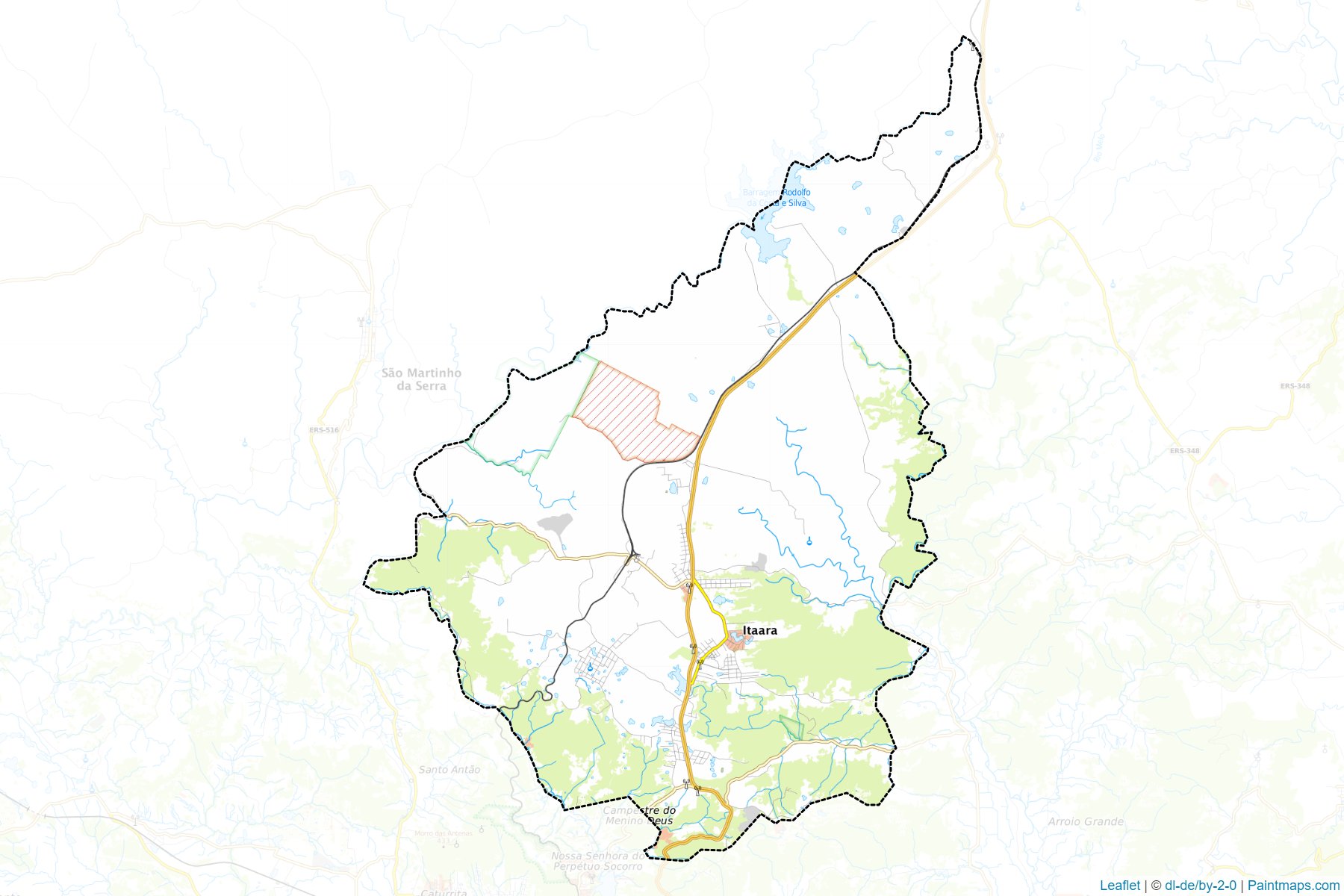 Itaara (Rio Grande Do Sul) Map Cropping Samples-1