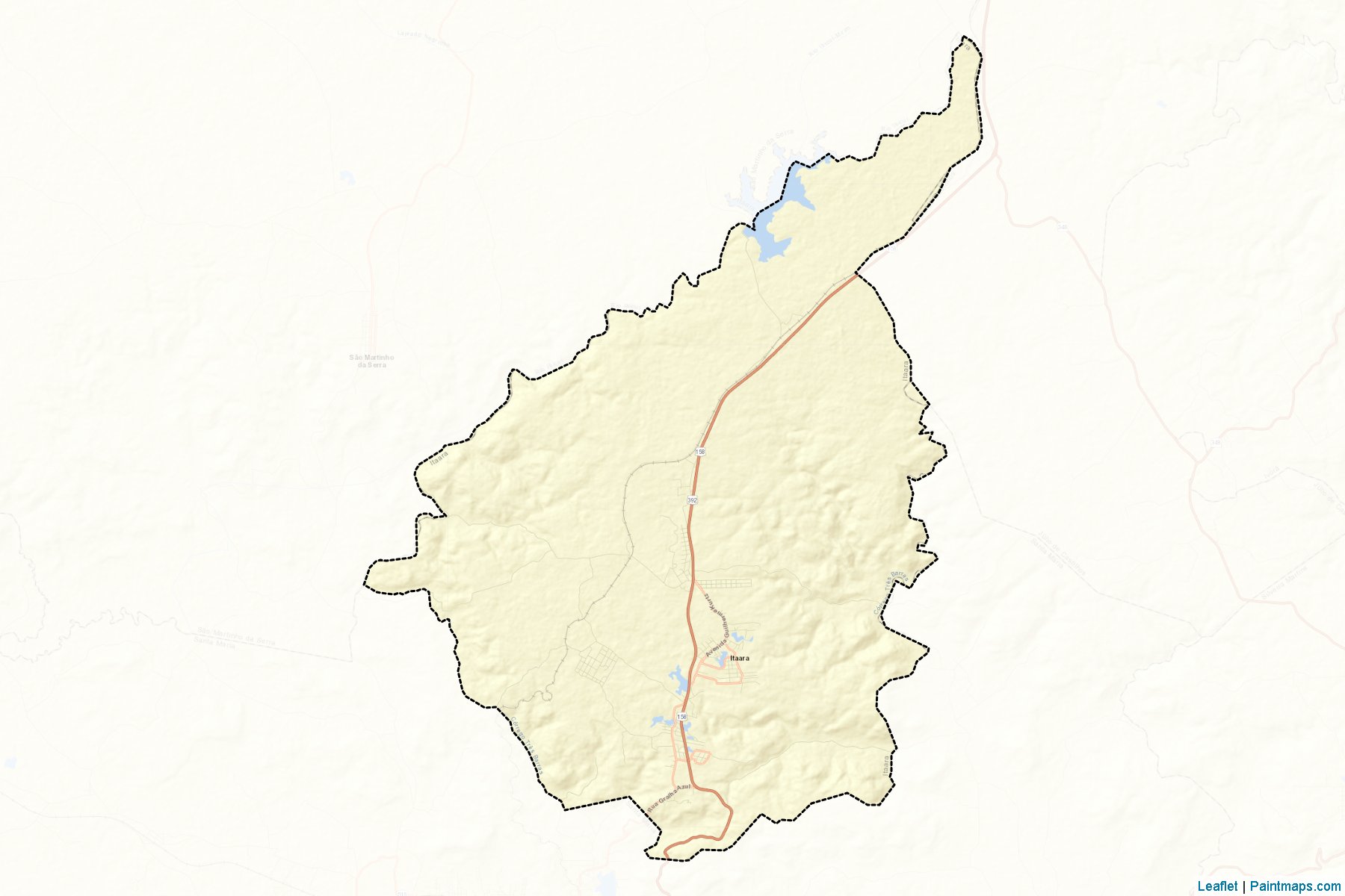 Itaara (Rio Grande Do Sul) Map Cropping Samples-2