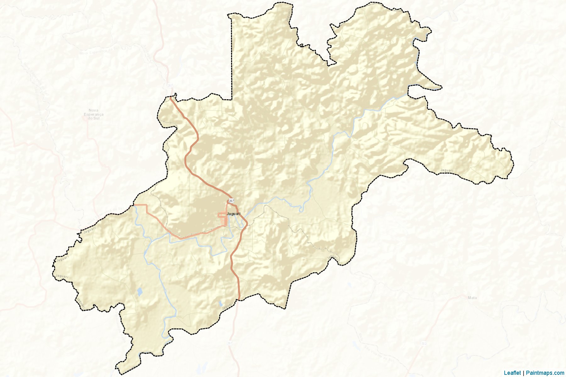 Jaguari (Rio Grande Do Sul) Map Cropping Samples-2