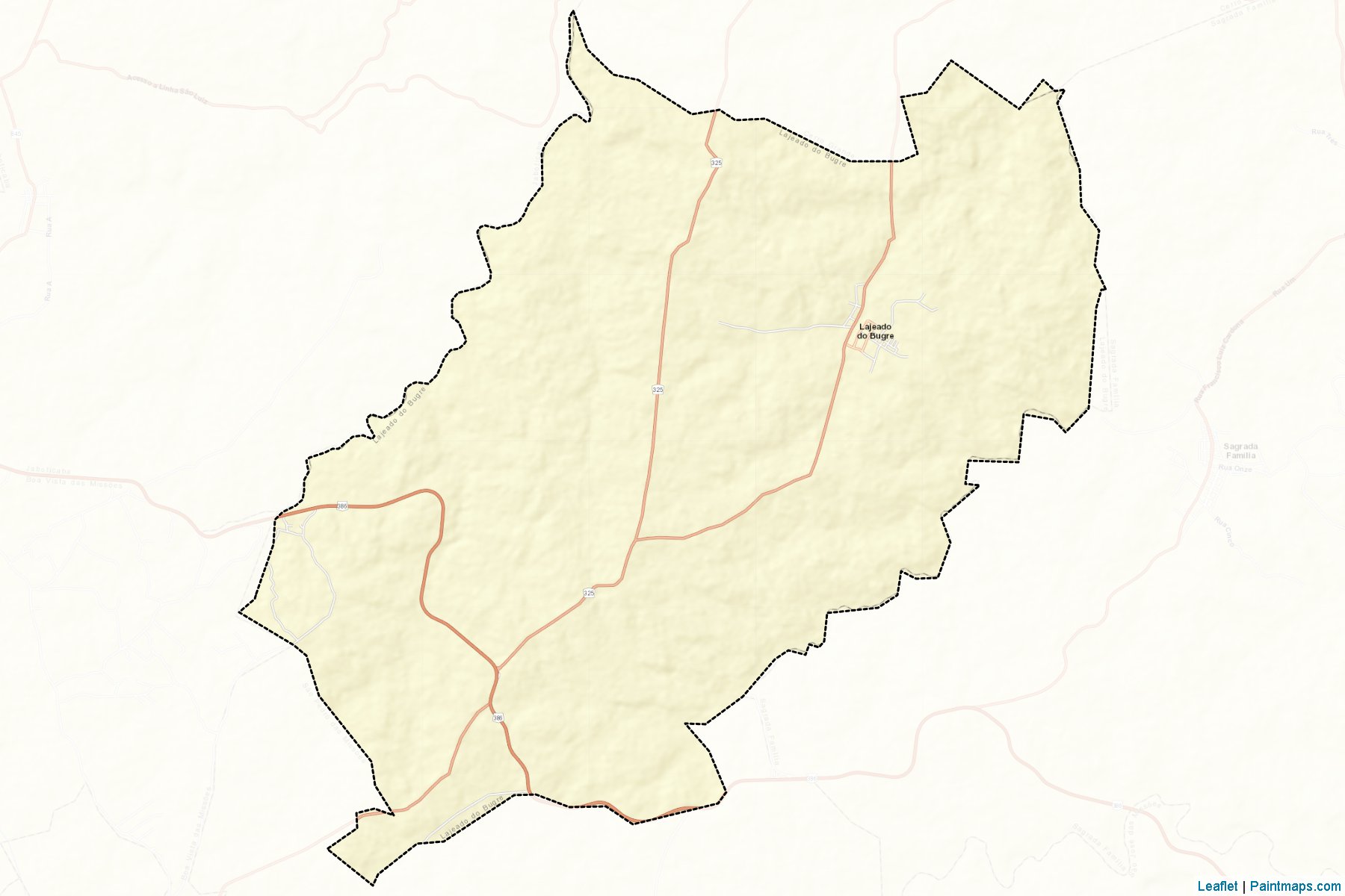 Muestras de recorte de mapas Lajeado do Bugre (Rio Grande Do Sul)-2