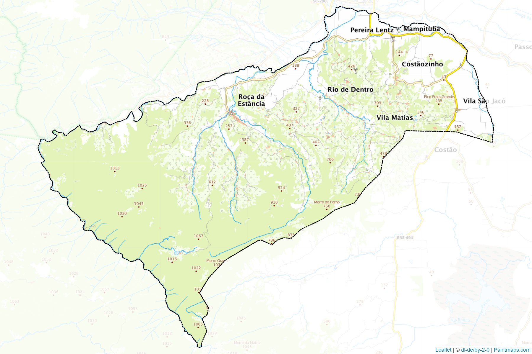 Mampituba (Rio Grande Do Sul) Map Cropping Samples-1