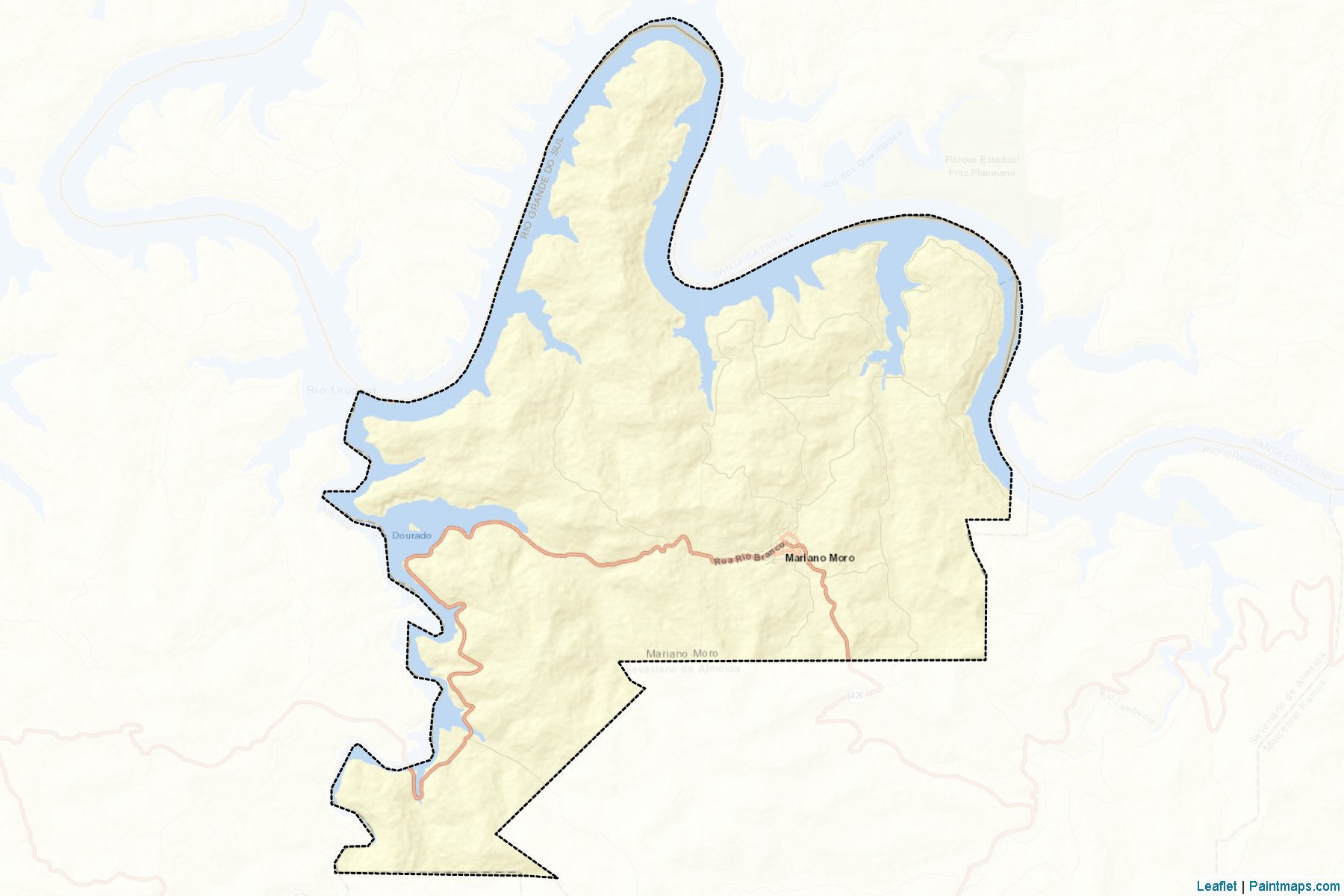 Muestras de recorte de mapas Mariano Moro (Rio Grande Do Sul)-2