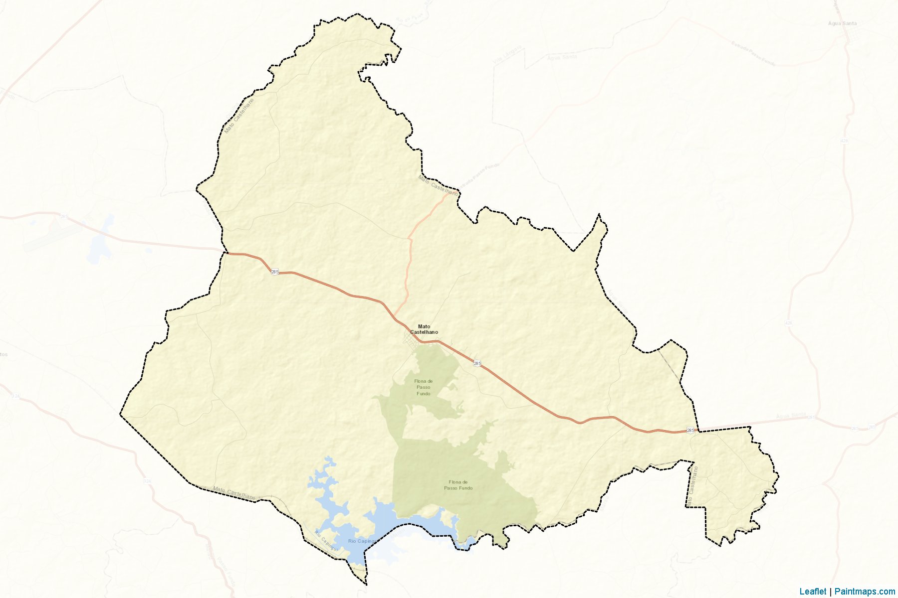 Mato Castelhano (Rio Grande Do Sul) Map Cropping Samples-2