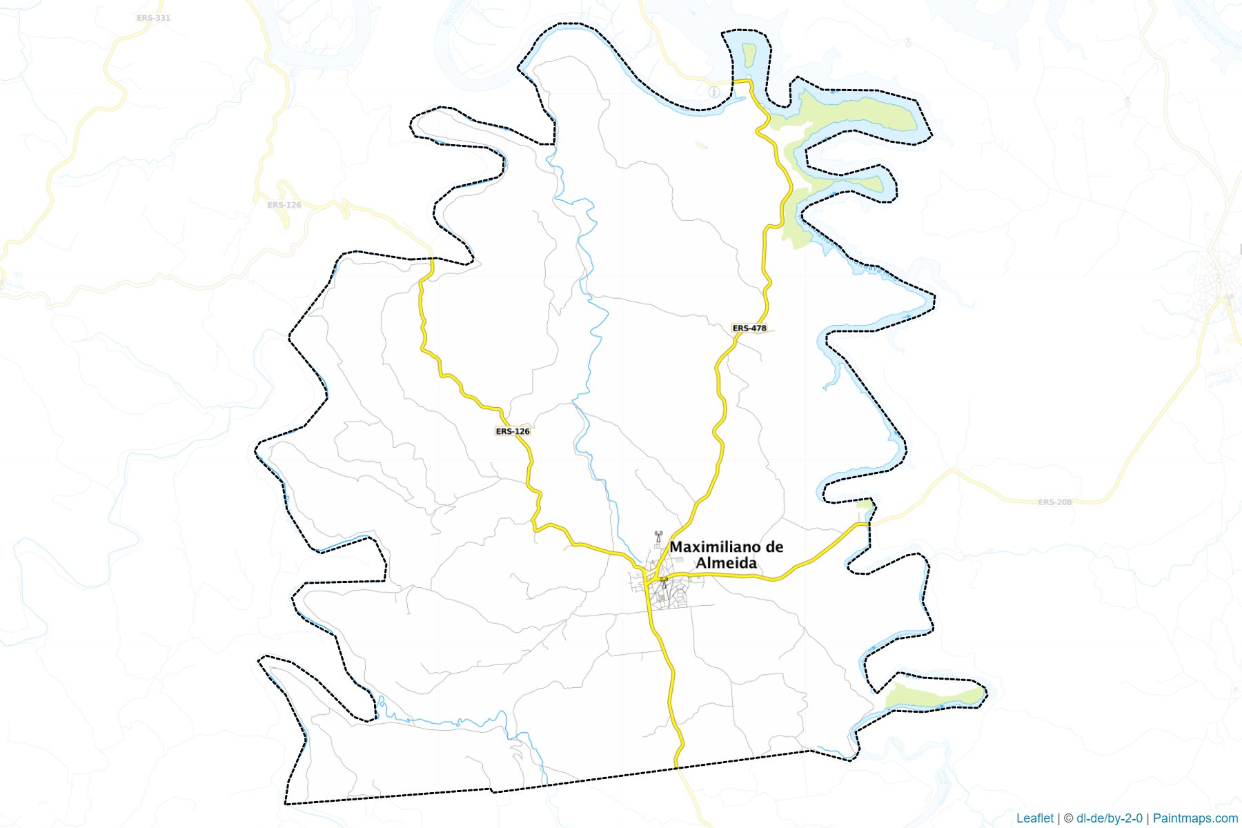 Maximiliano de Almeida (Rio Grande Do Sul) Map Cropping Samples-1