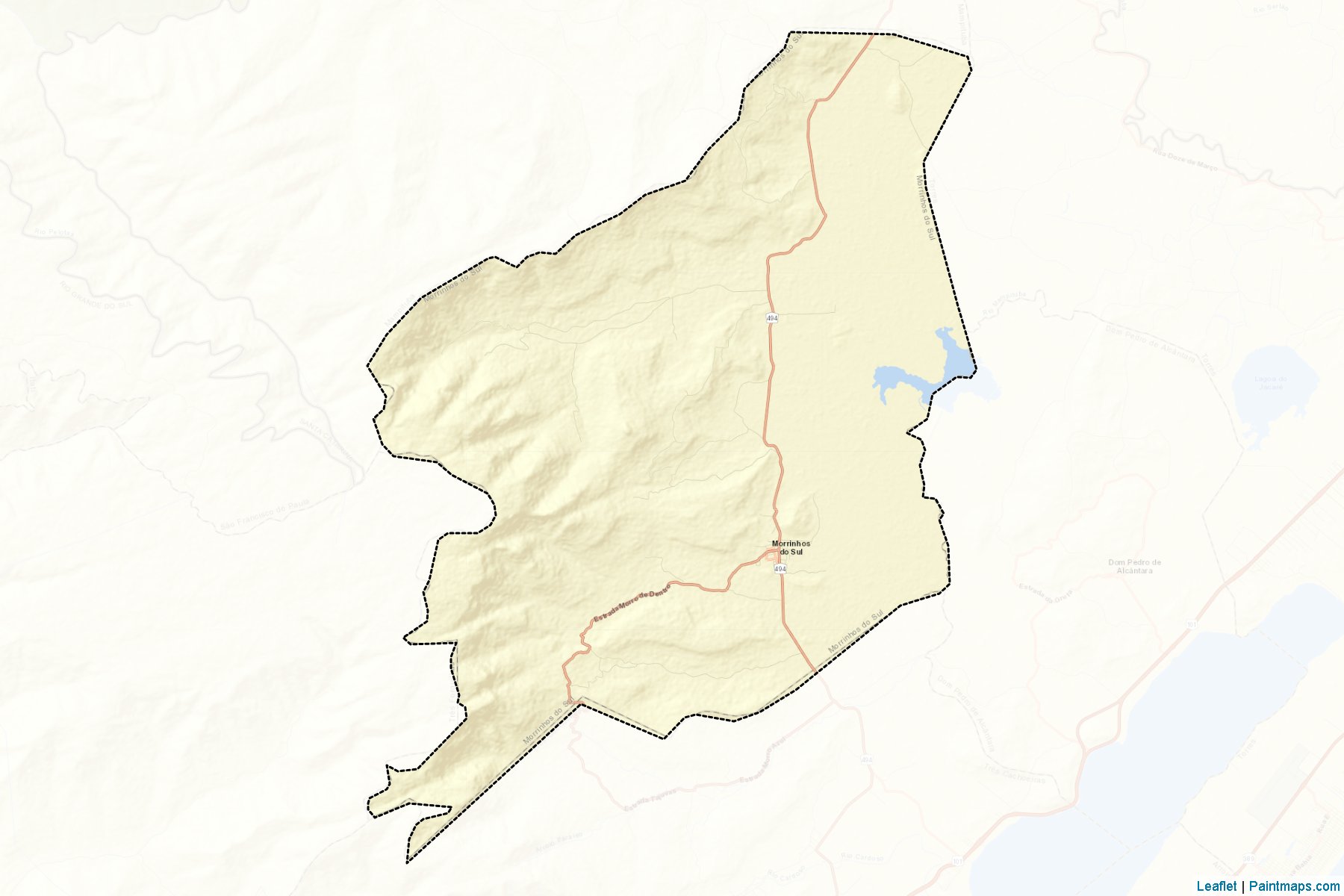 Morrinhos do Sul (Rio Grande Do Sul) Map Cropping Samples-2