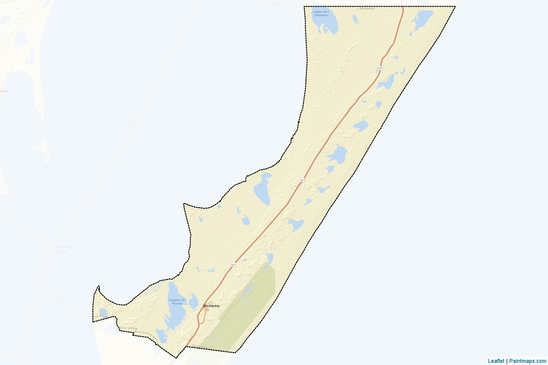 Mostardas (Rio Grande Do Sul) Map Cropping Samples-2