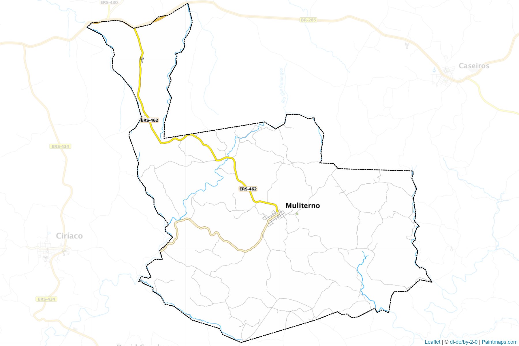 Muliterno (Rio Grande Do Sul) Map Cropping Samples-1