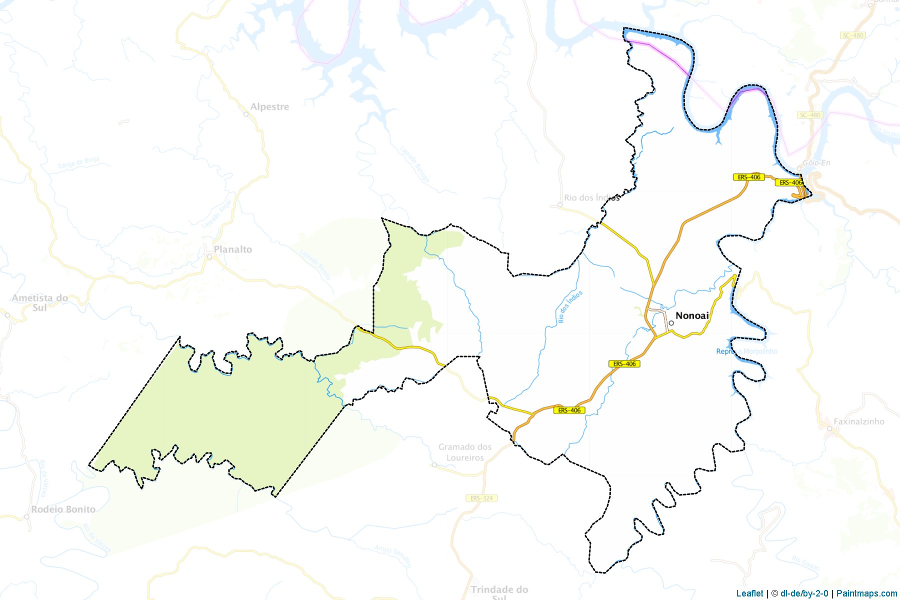 Nonoai (Rio Grande do Sul) Haritası Örnekleri-1