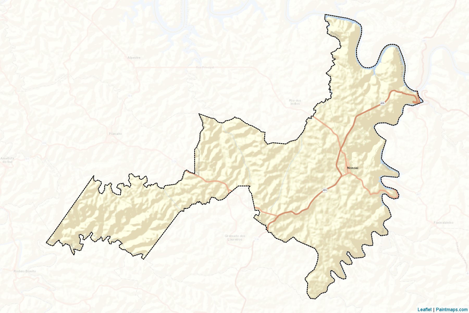 Nonoai (Rio Grande Do Sul) Map Cropping Samples-2