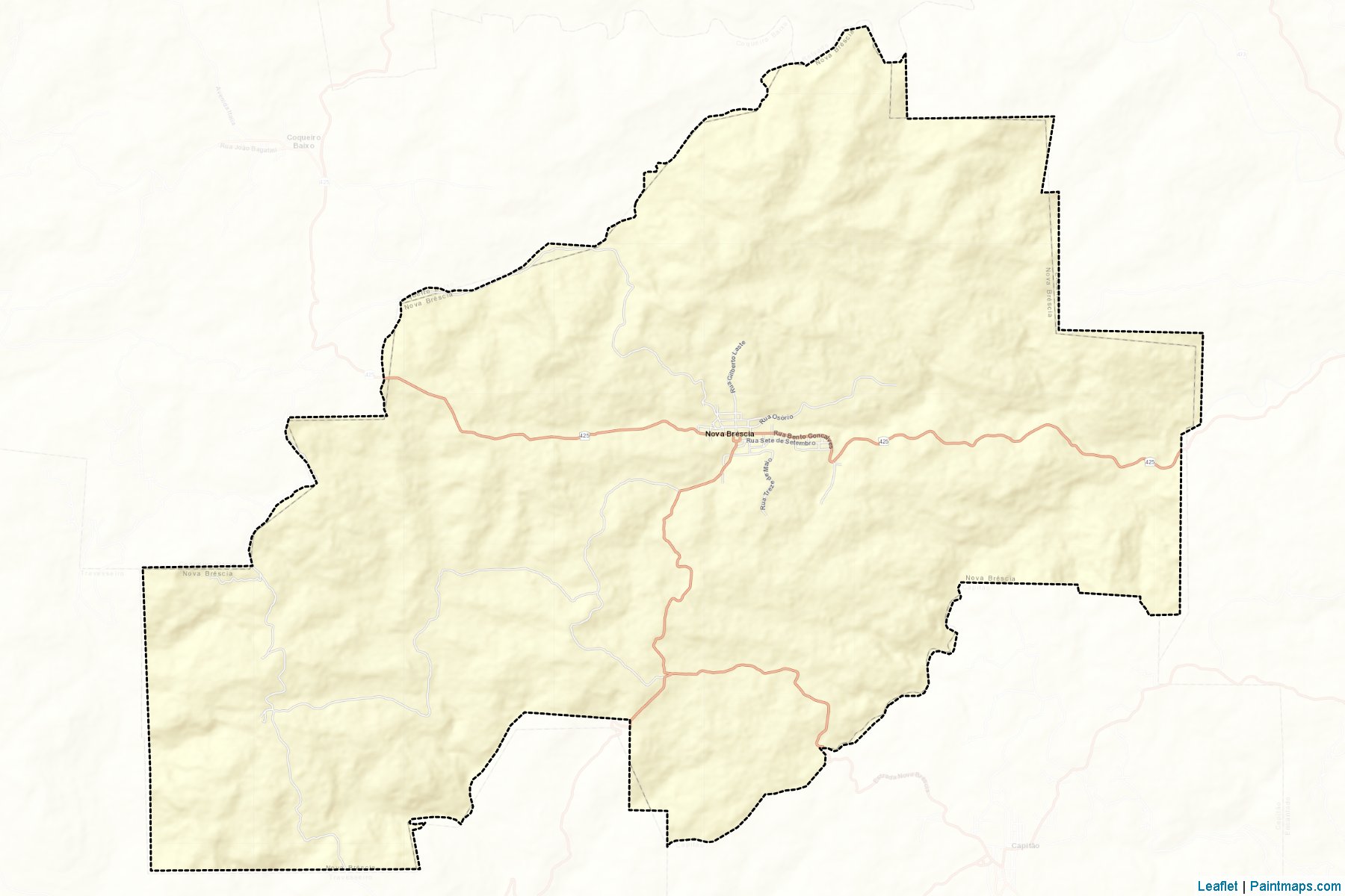 Nova Brescia (Rio Grande Do Sul) Map Cropping Samples-2