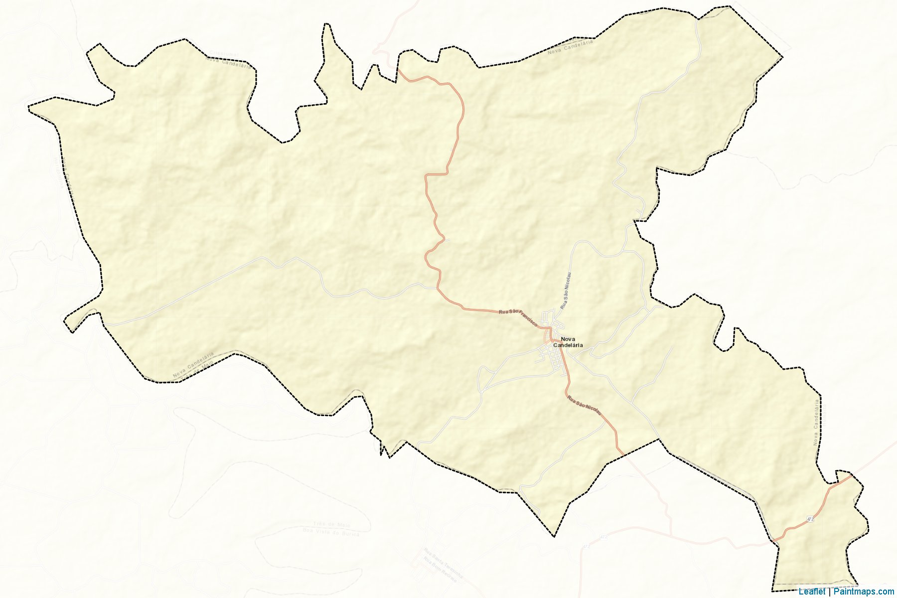 Nova Candelaria (Rio Grande Do Sul) Map Cropping Samples-2