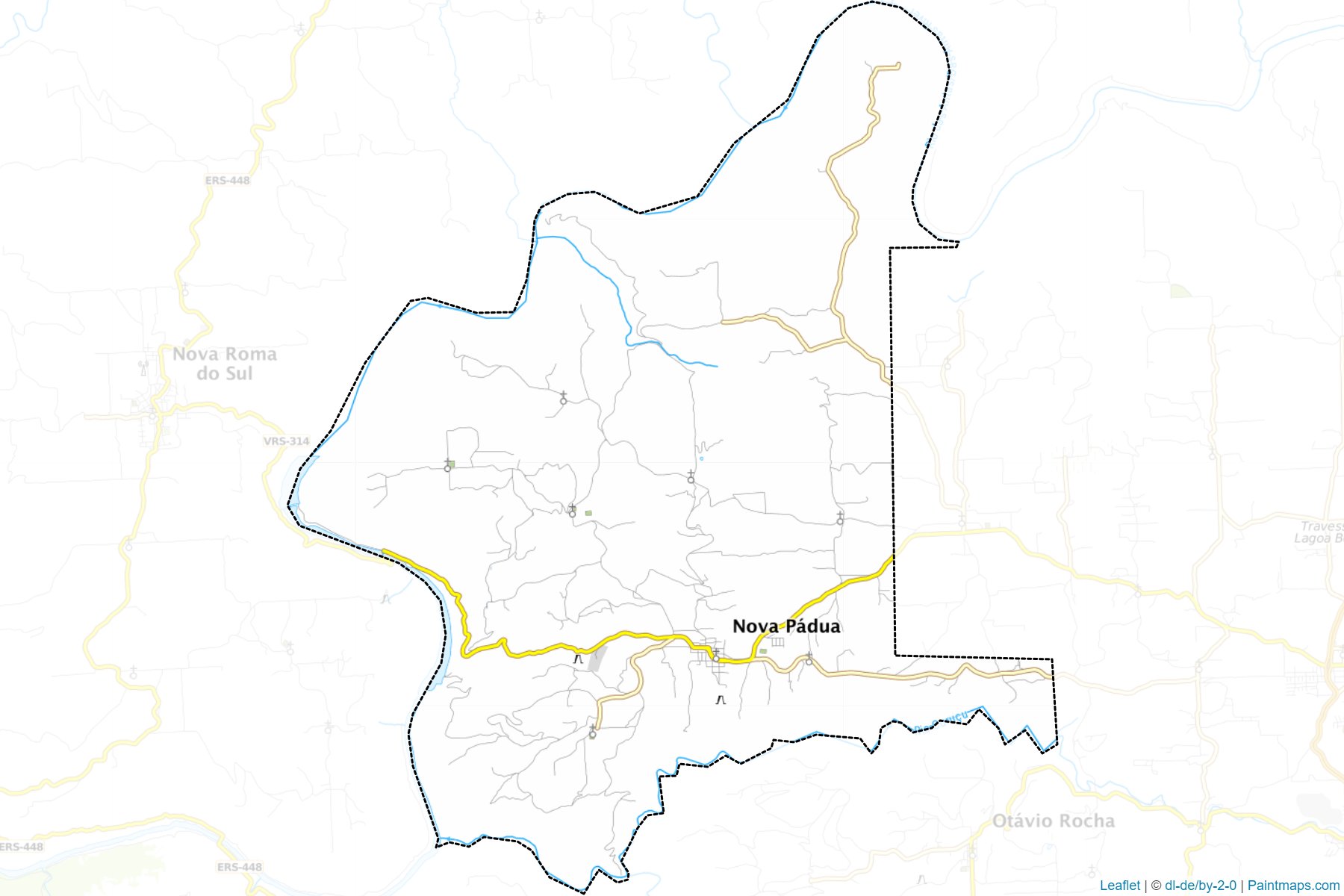 Nova Padua (Rio Grande Do Sul) Map Cropping Samples-1