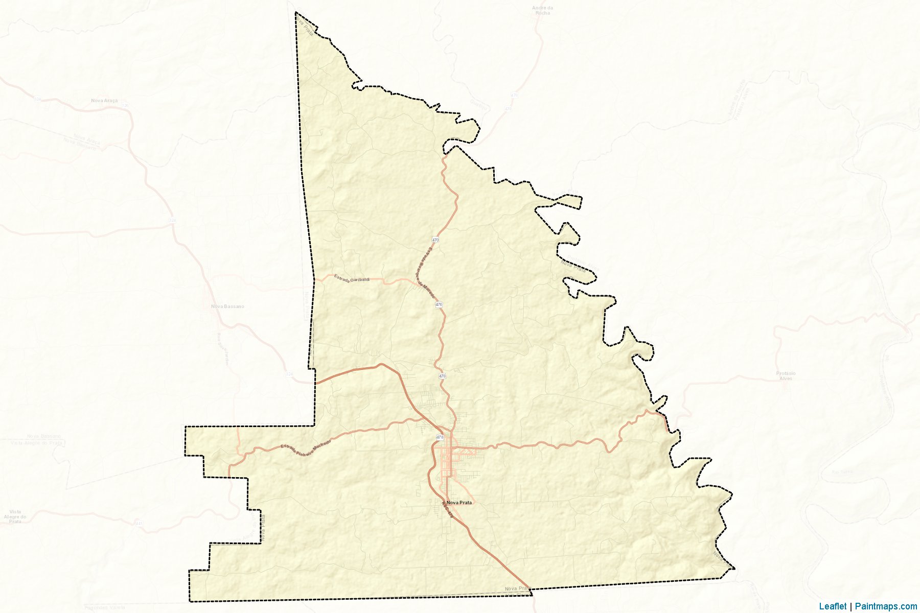 Nova Prata (Rio Grande Do Sul) Map Cropping Samples-2