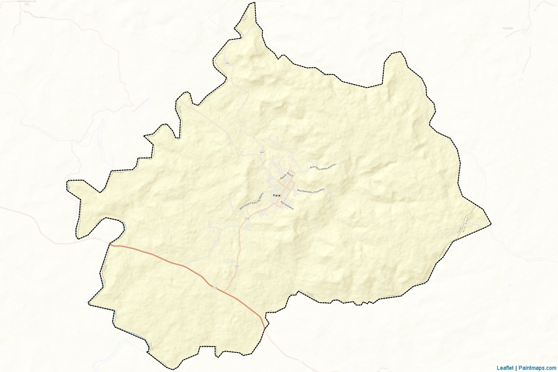 Parai (Rio Grande Do Sul) Map Cropping Samples-2