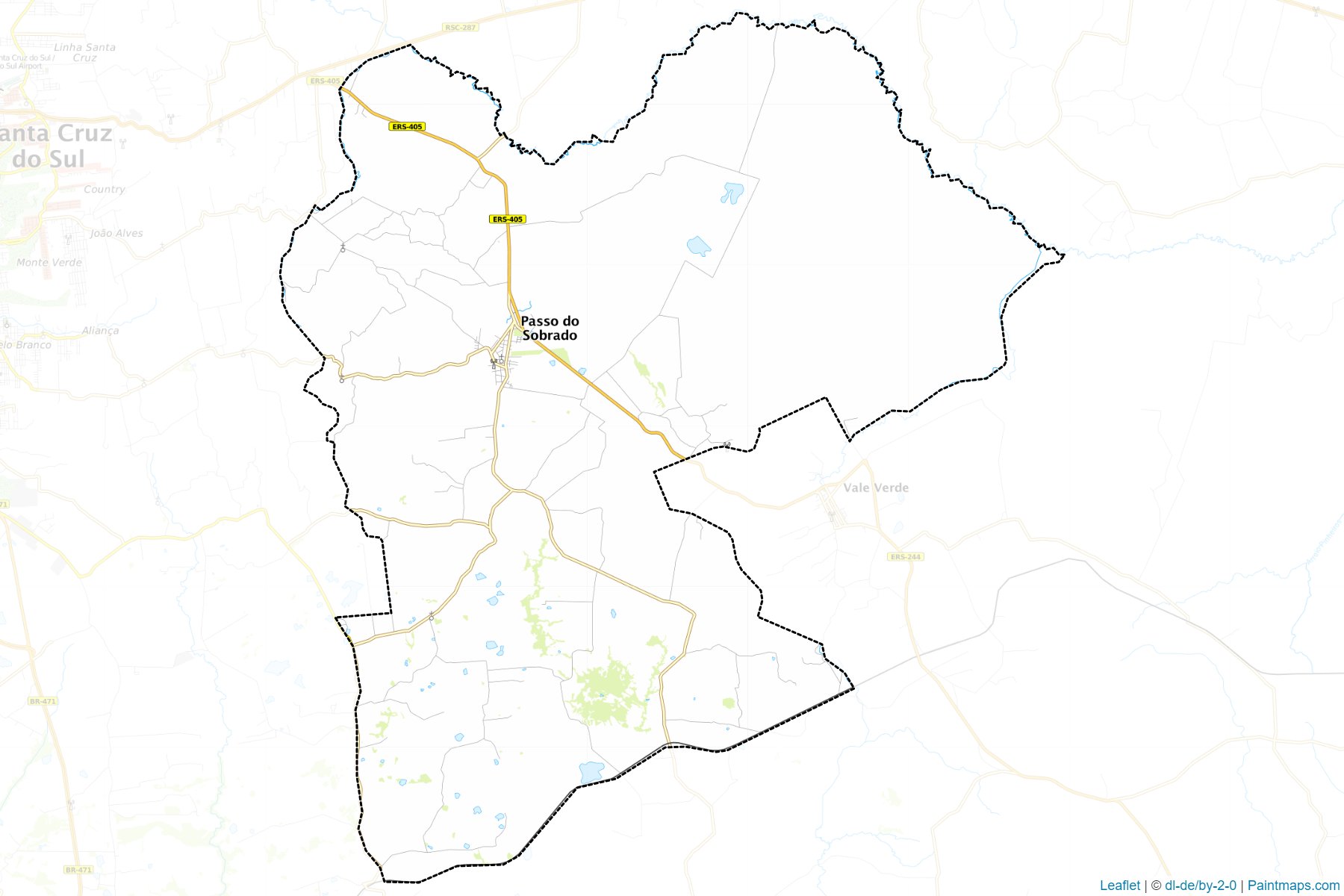 Passo do Sobrado (Rio Grande Do Sul) Map Cropping Samples-1