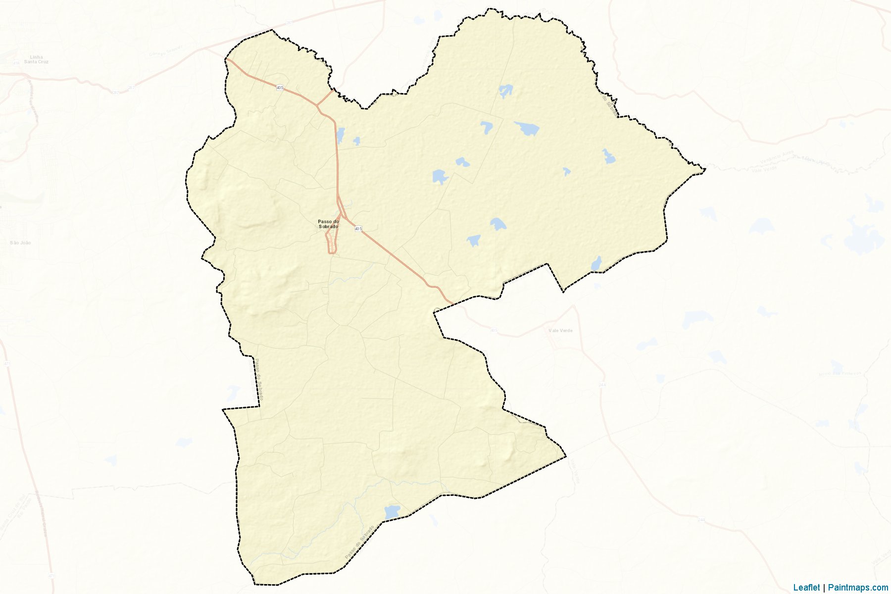 Passo do Sobrado (Rio Grande Do Sul) Map Cropping Samples-2