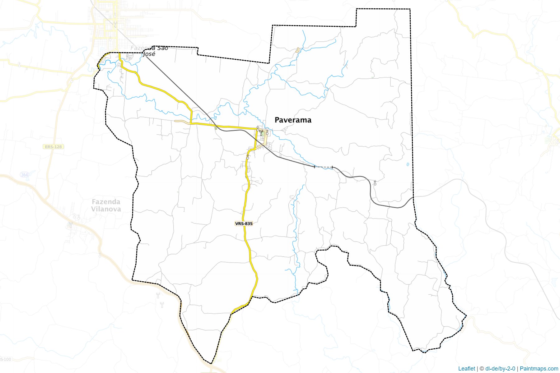 Paverama (Rio Grande do Sul) Haritası Örnekleri-1