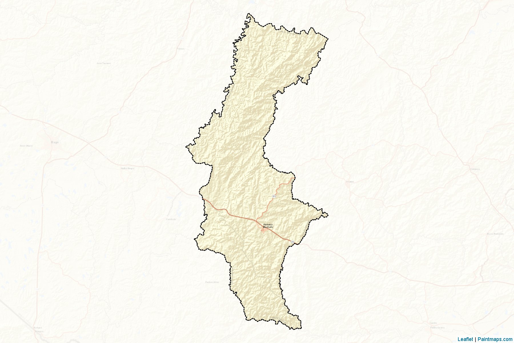 Pinheiro Machado (Rio Grande Do Sul) Map Cropping Samples-2