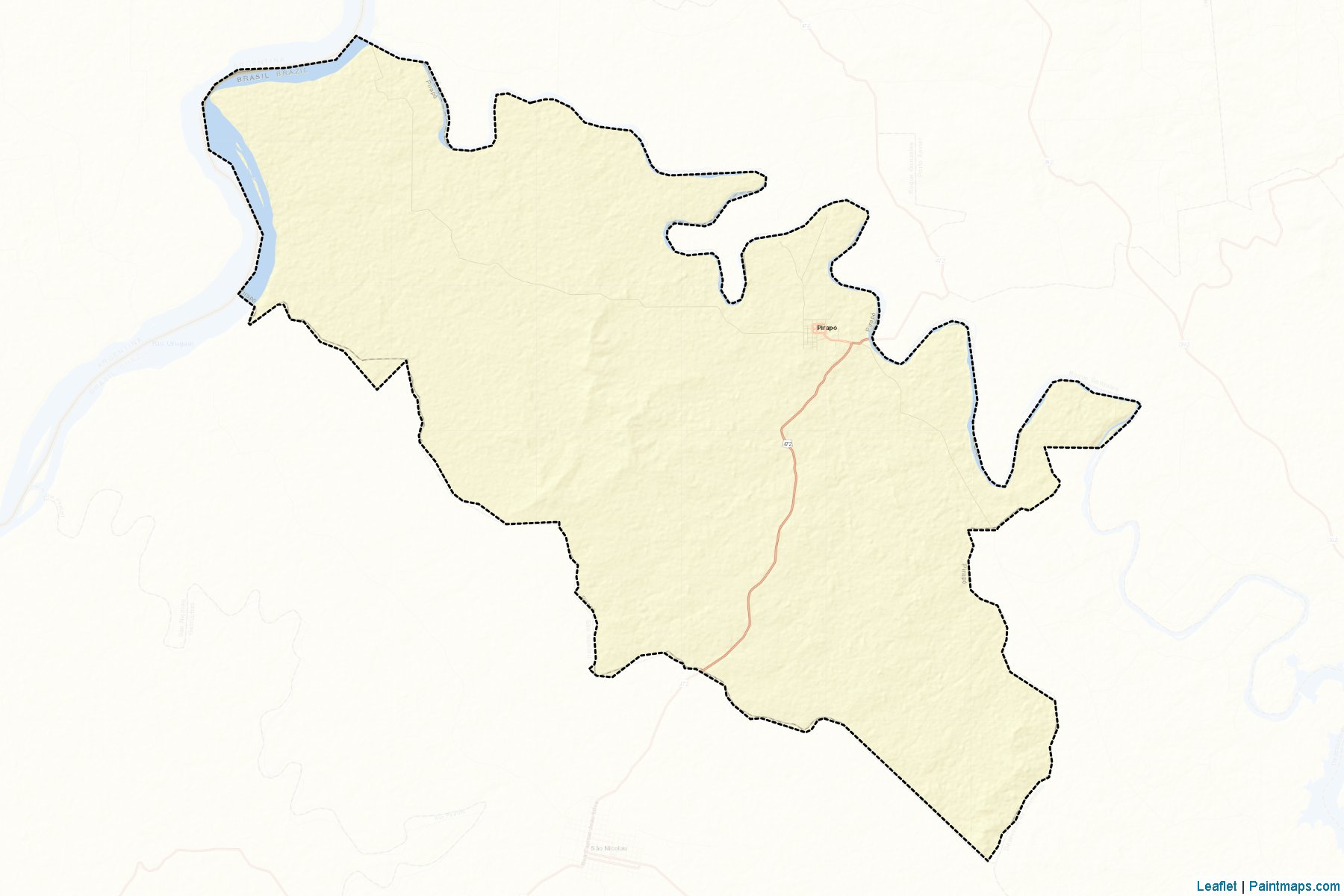 Pirapo (Rio Grande Do Sul) Map Cropping Samples-2