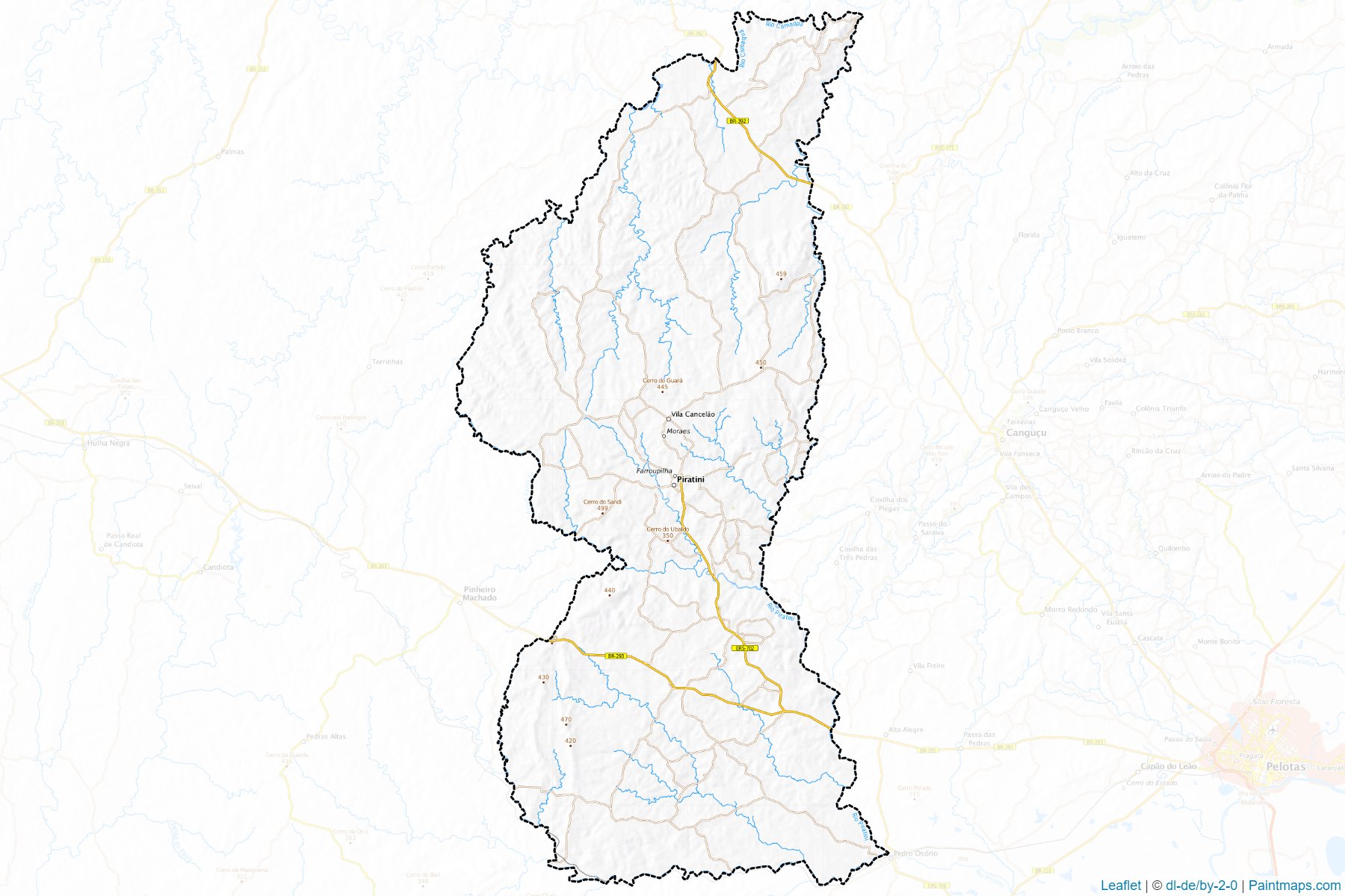 Piratini (Rio Grande Do Sul) Map Cropping Samples-1