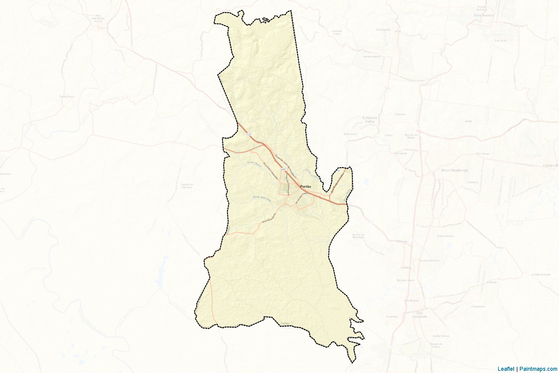 Portao (Rio Grande Do Sul) Map Cropping Samples-2