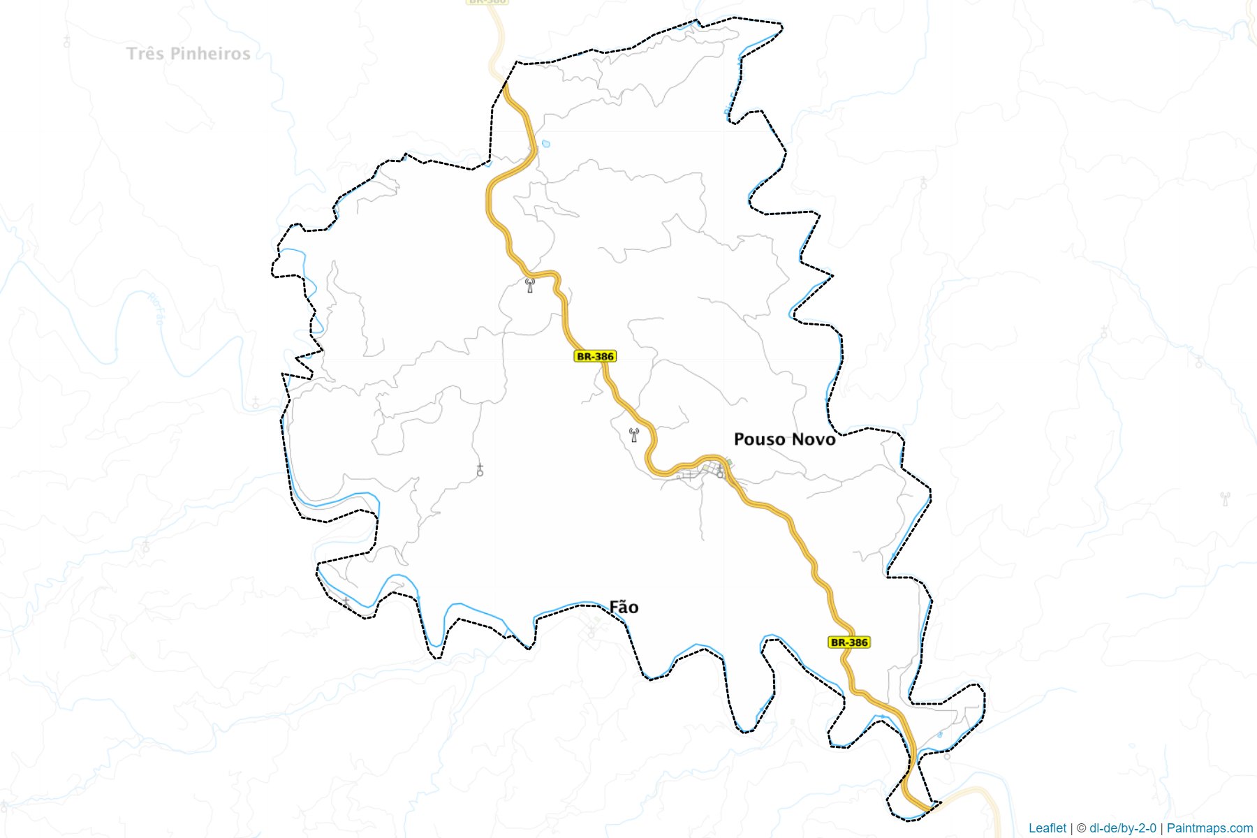 Pouso Novo (Rio Grande do Sul) Haritası Örnekleri-1