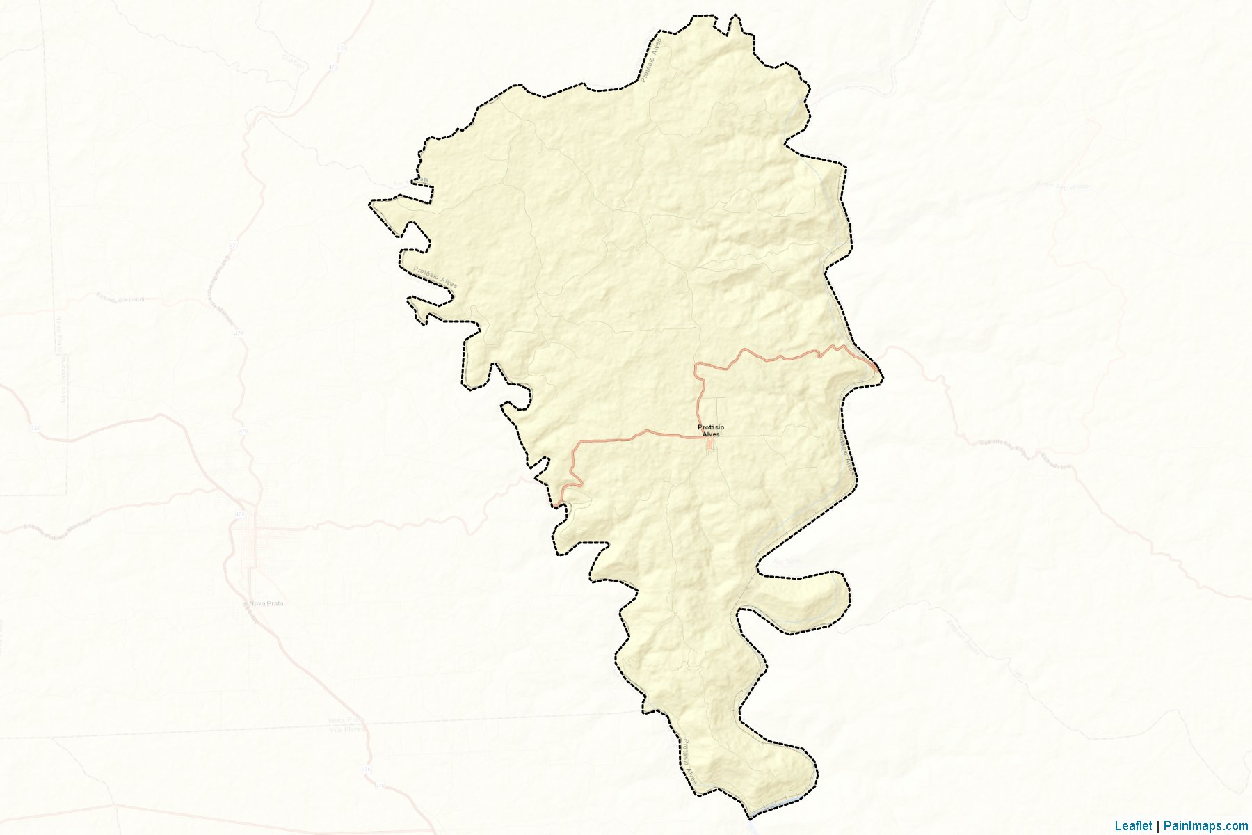 Muestras de recorte de mapas Protasio Alves (Rio Grande Do Sul)-2