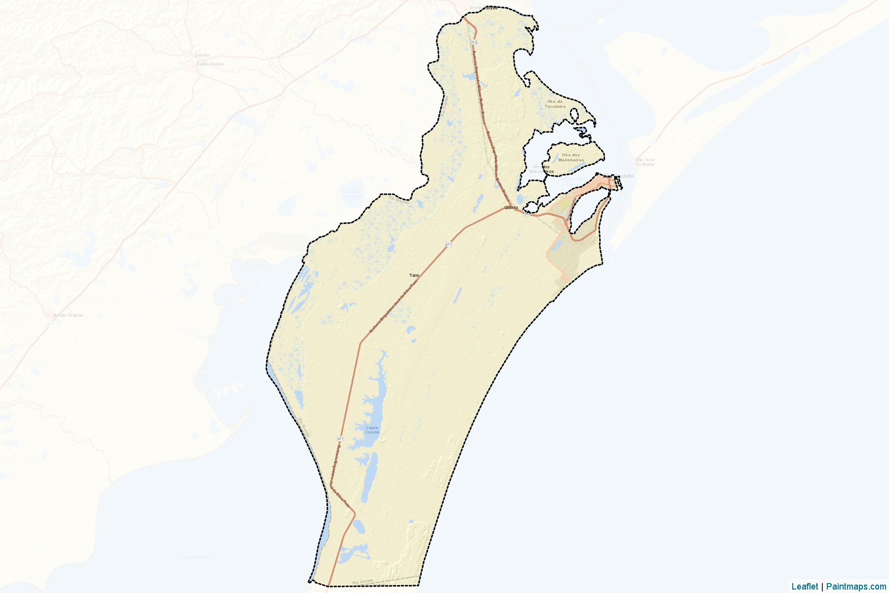 Rio Grande (Rio Grande Do Sul) Map Cropping Samples-2