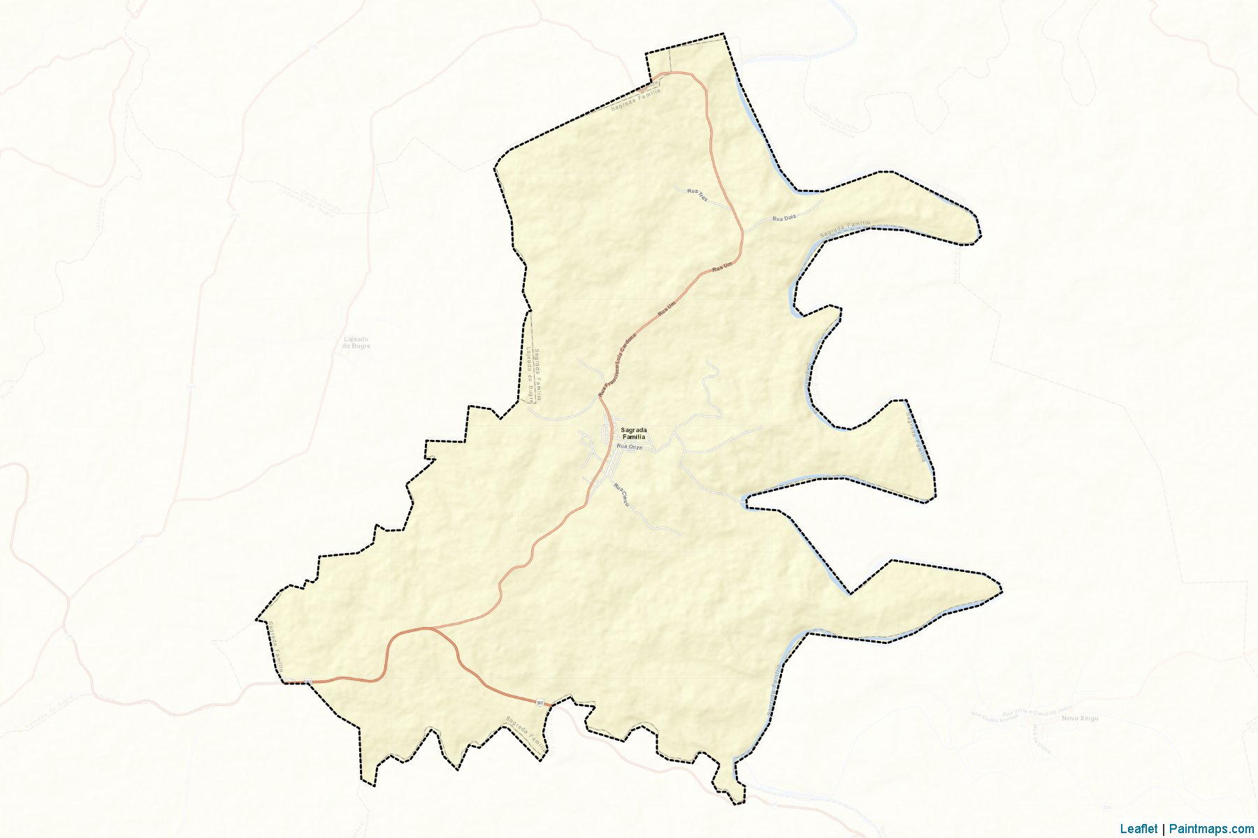 Muestras de recorte de mapas Sagrada Familia (Rio Grande Do Sul)-2