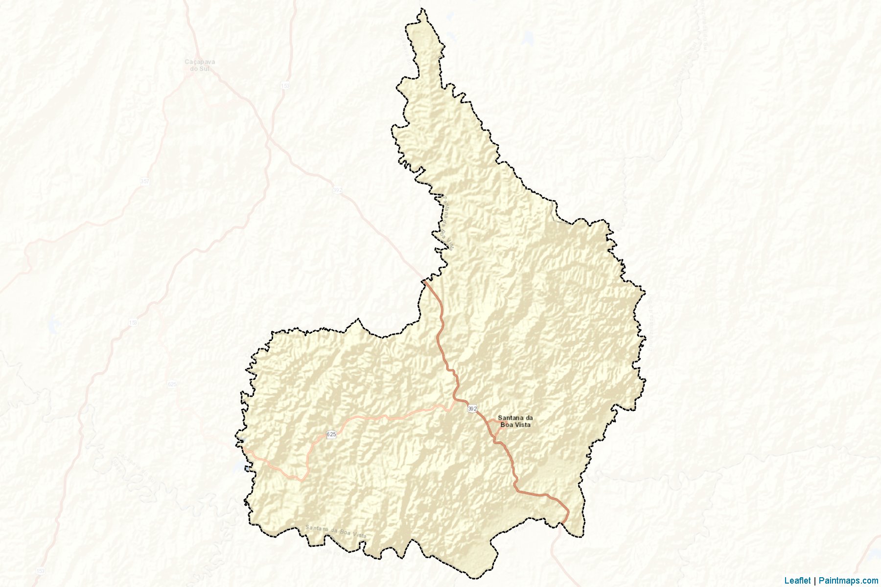 Muestras de recorte de mapas Santana da Boa Vista (Rio Grande Do Sul)-2