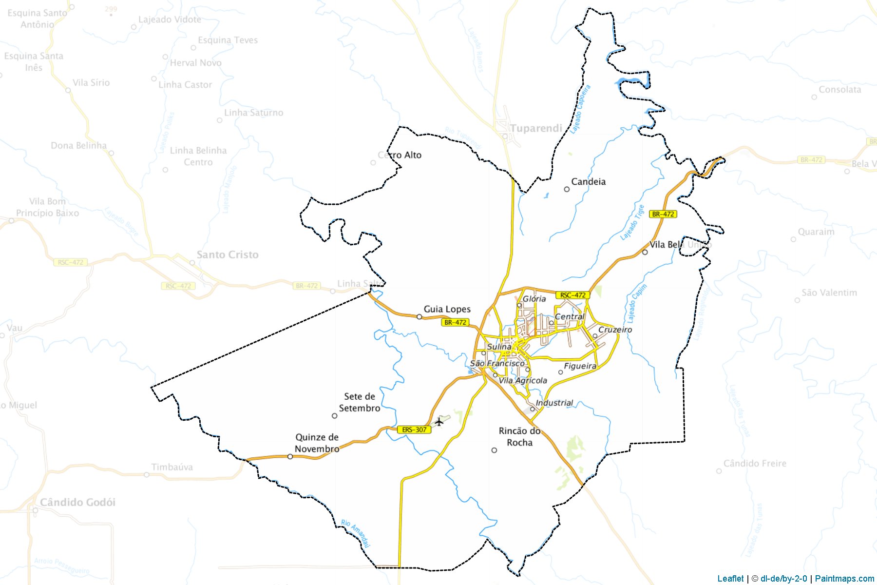 Santa Rosa (Rio Grande Do Sul) Map Cropping Samples-1