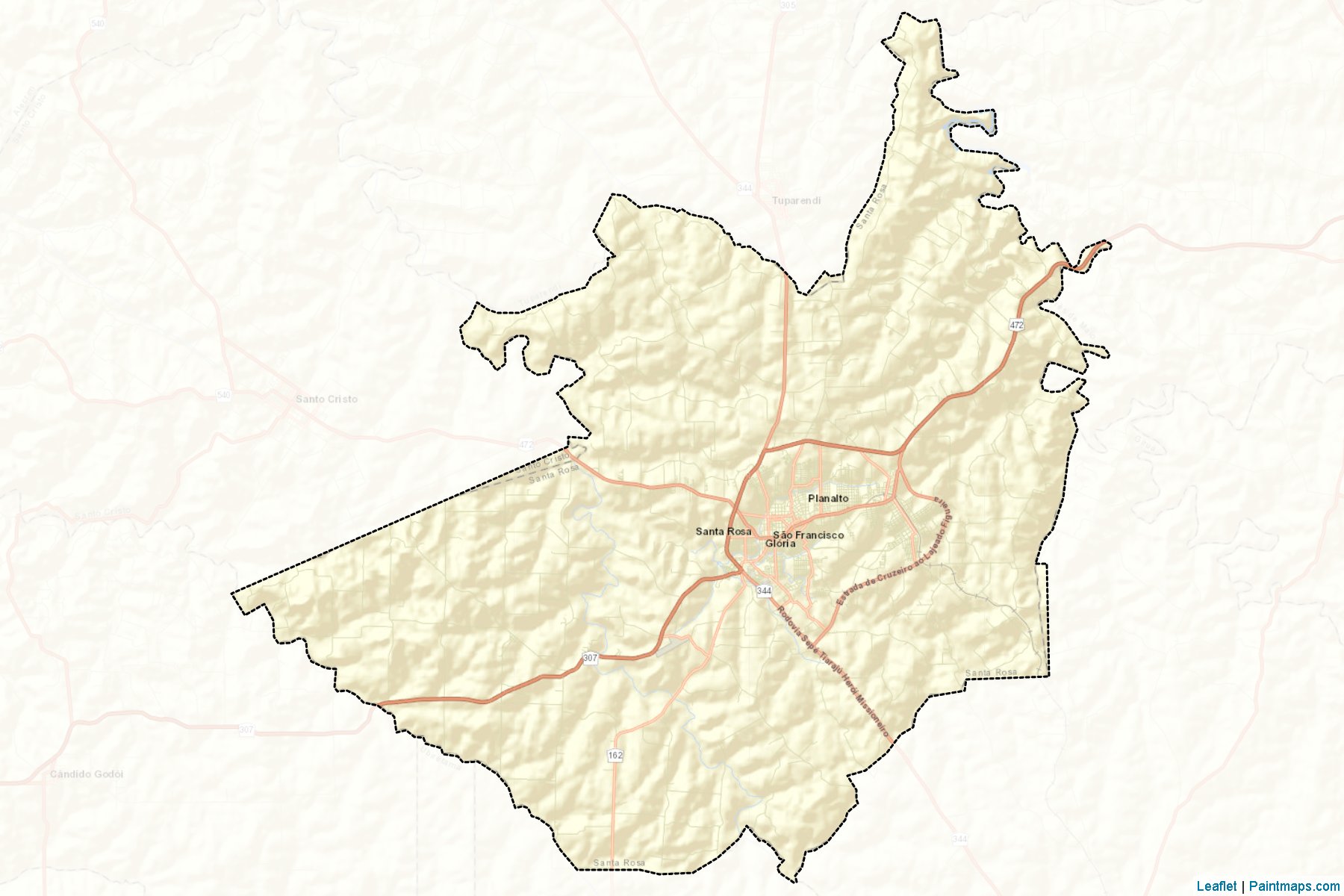 Santa Rosa (Rio Grande Do Sul) Map Cropping Samples-2