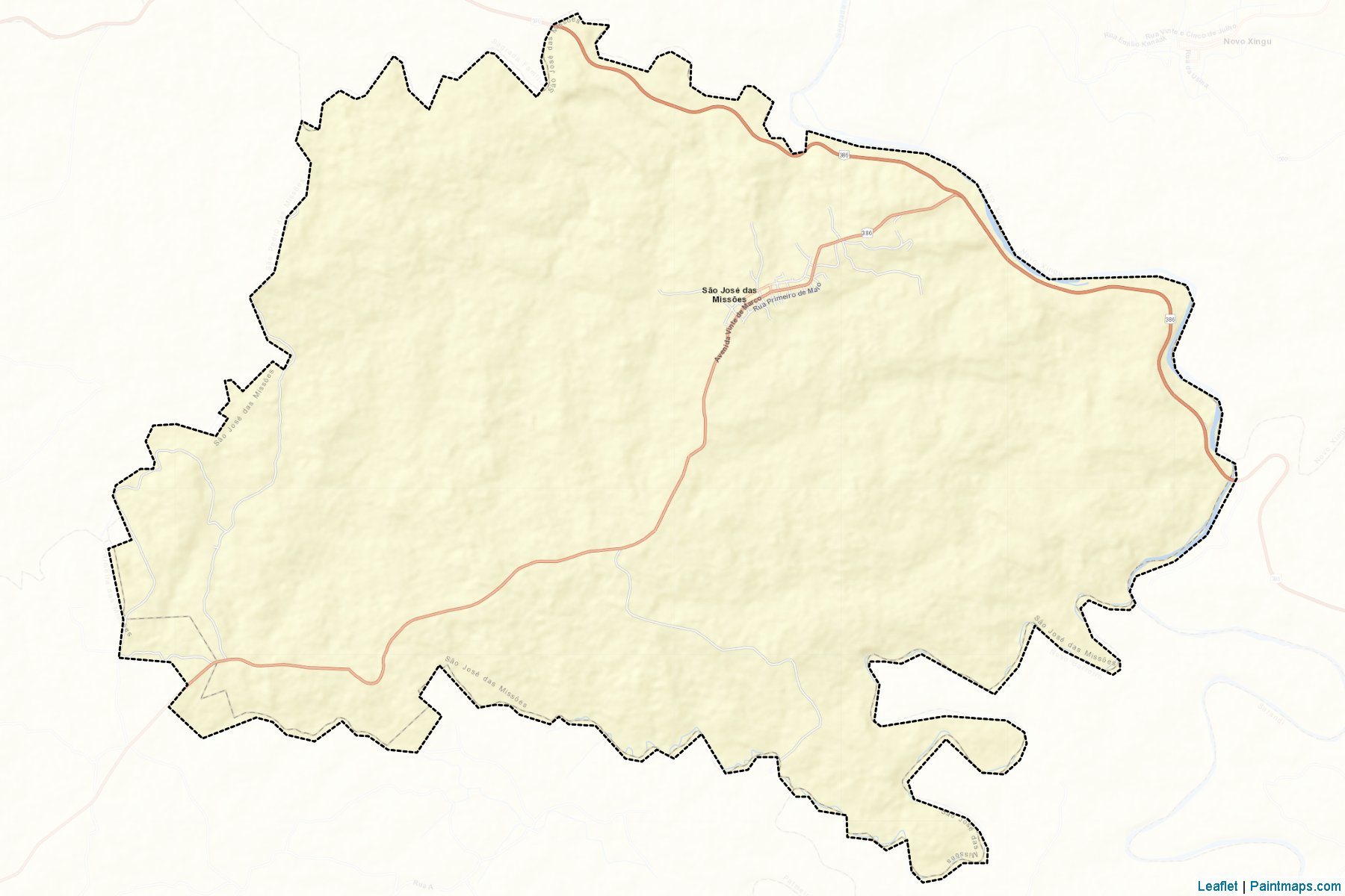 Sao Jose das Missoes (Rio Grande Do Sul) Map Cropping Samples-2