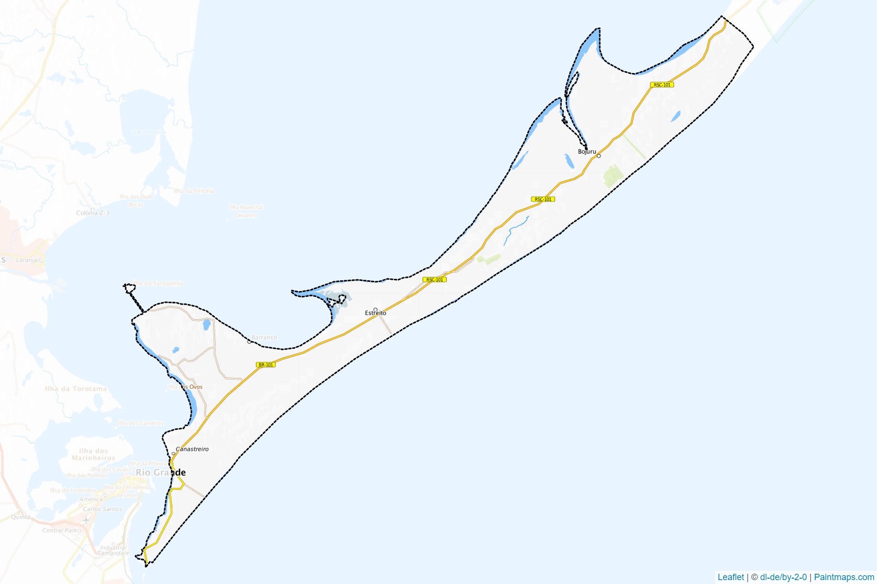 Sao Jose do Norte (Rio Grande Do Sul) Map Cropping Samples-1