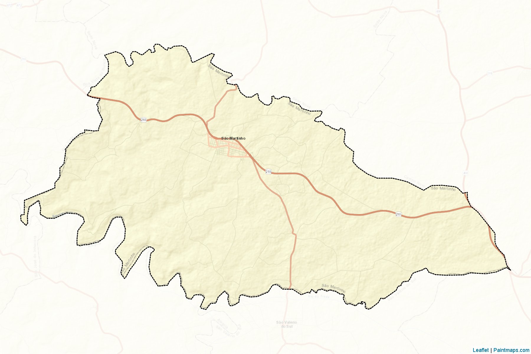 Muestras de recorte de mapas Sao Martinho (Rio Grande Do Sul)-2