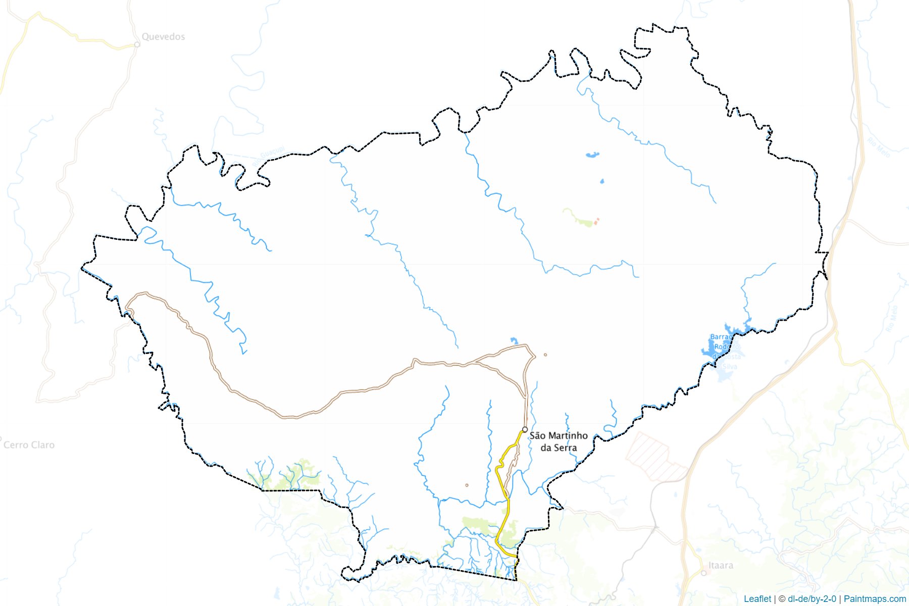 Sao Martinho da Serra (Rio Grande Do Sul) Map Cropping Samples-1