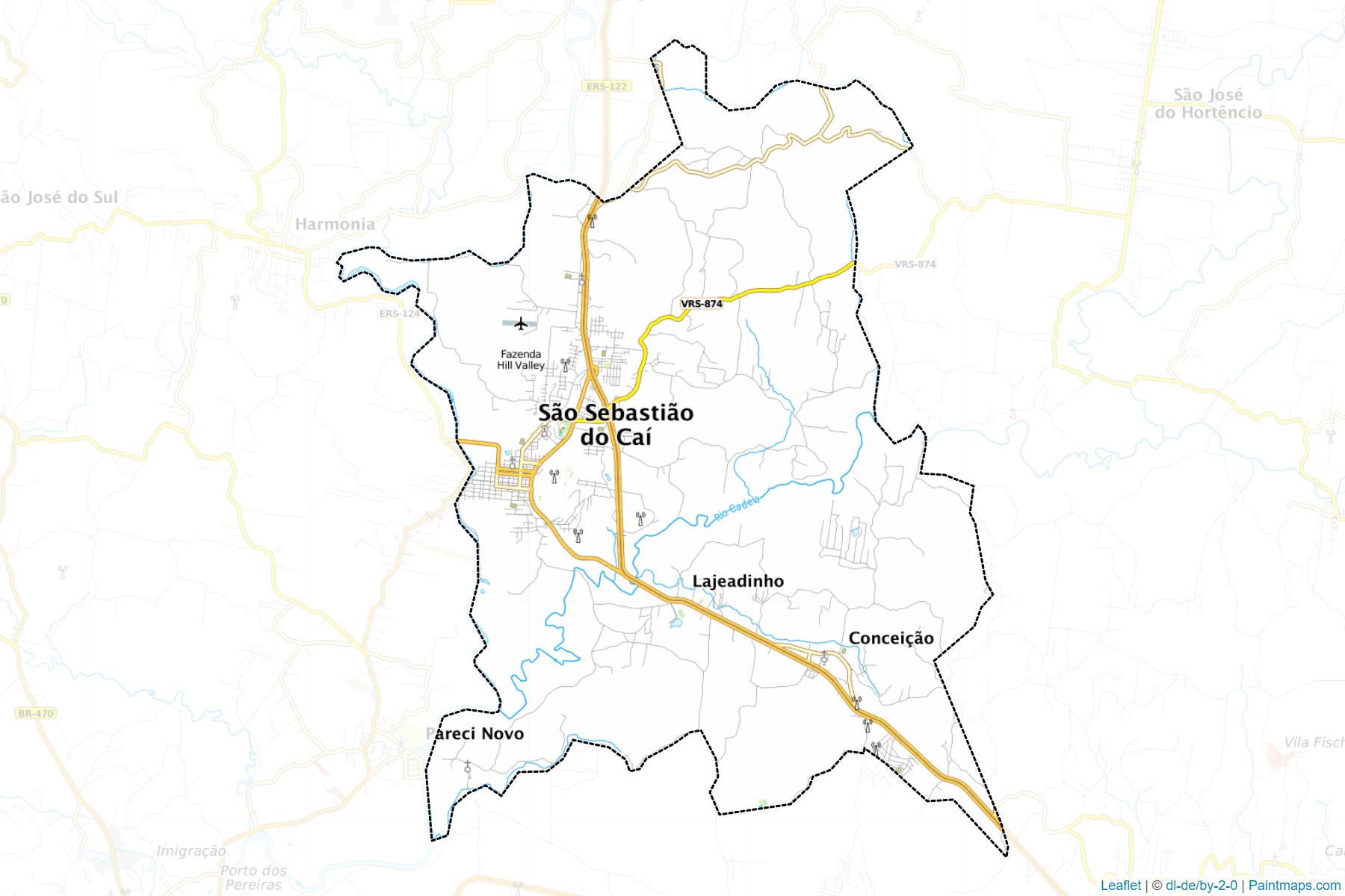 Sao Sebastiao do Cai (Rio Grande Do Sul) Map Cropping Samples-1