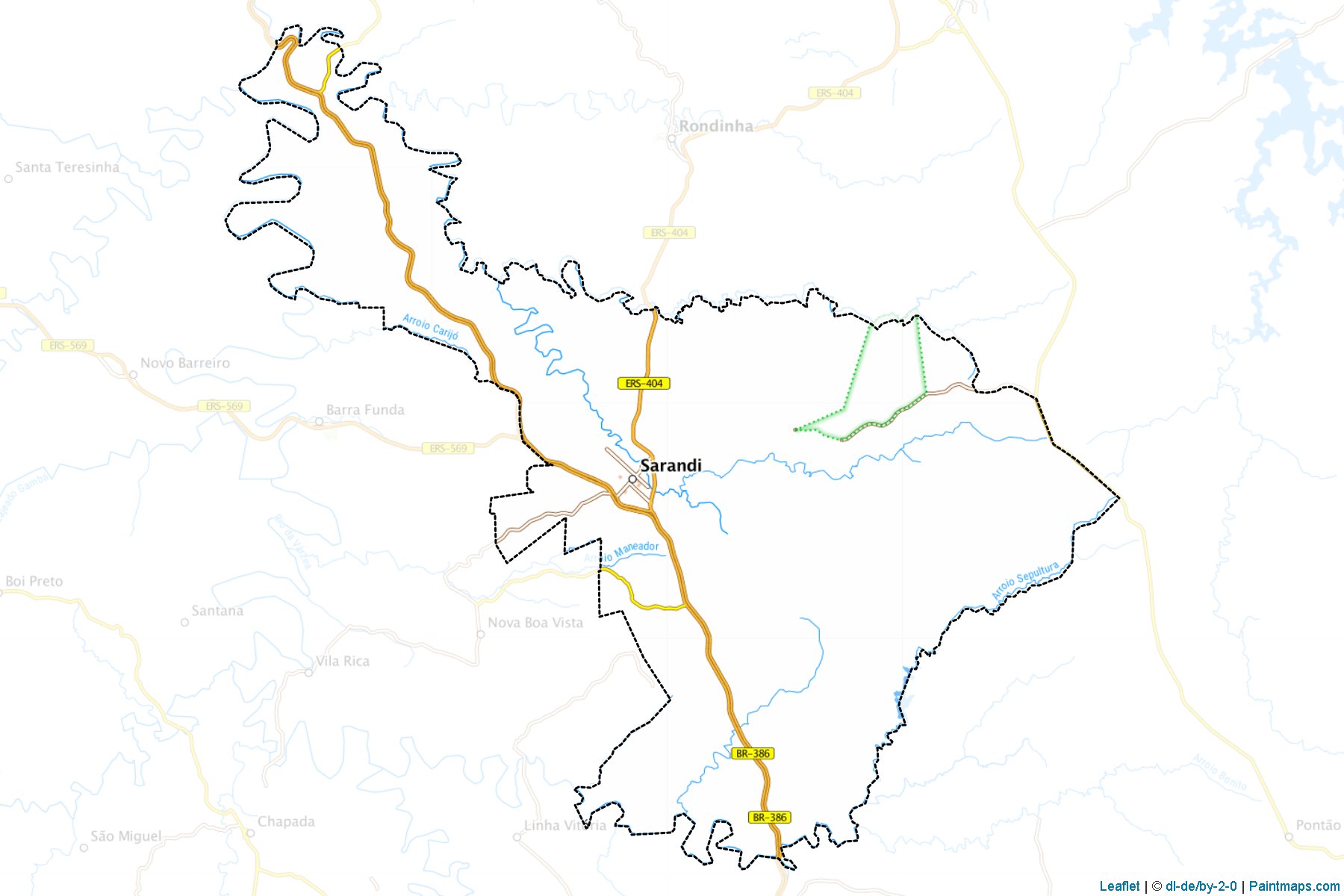 Sarandi (Rio Grande Do Sul) Map Cropping Samples-1