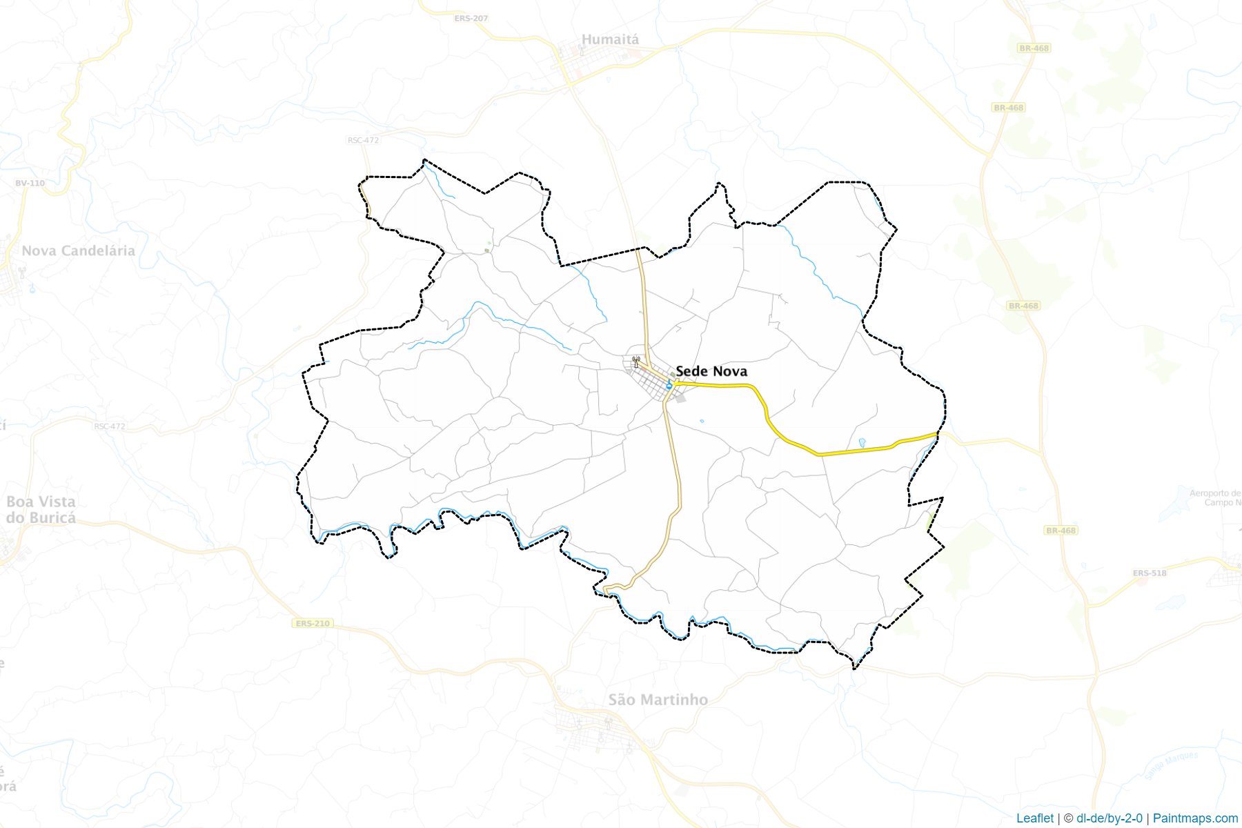 Sede Nova (Rio Grande Do Sul) Map Cropping Samples-1