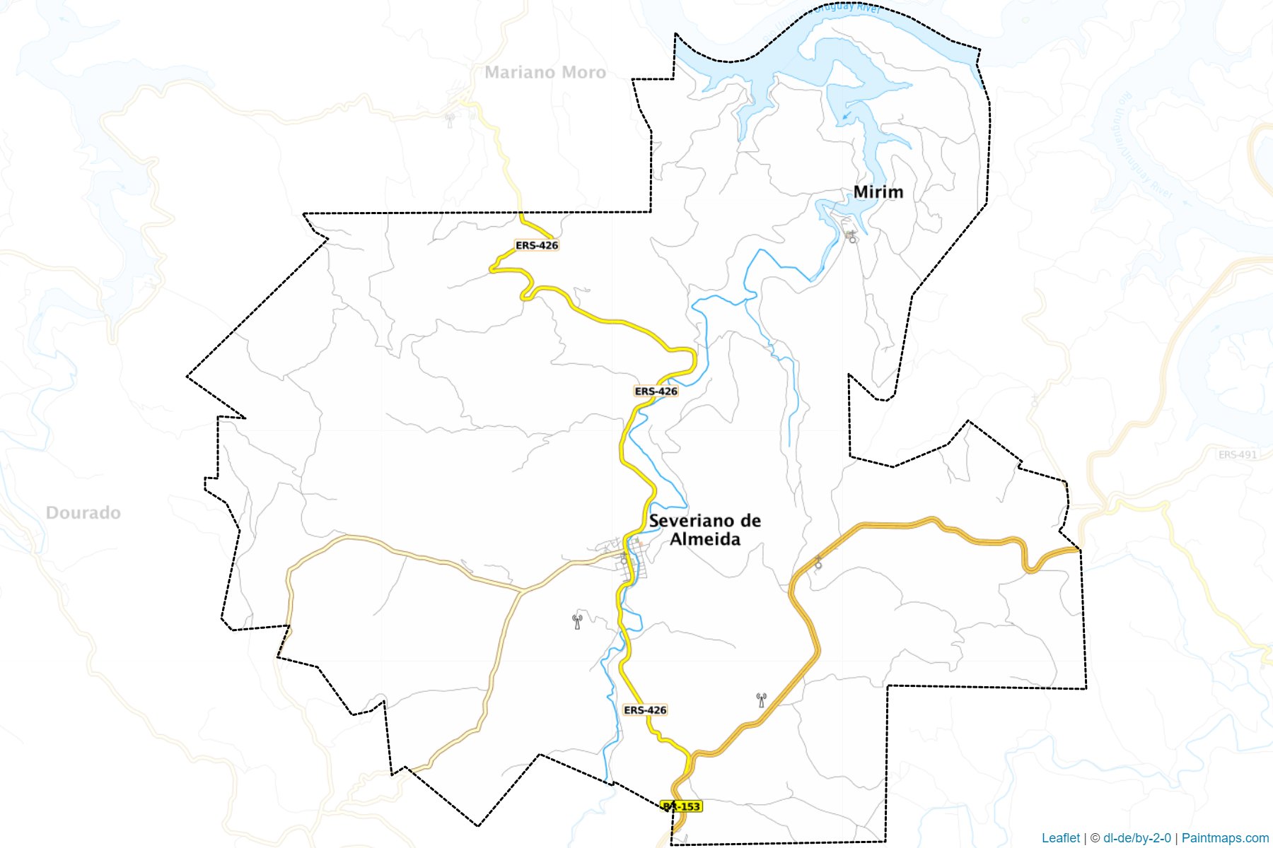 Severiano de Almeida (Rio Grande Do Sul) Map Cropping Samples-1