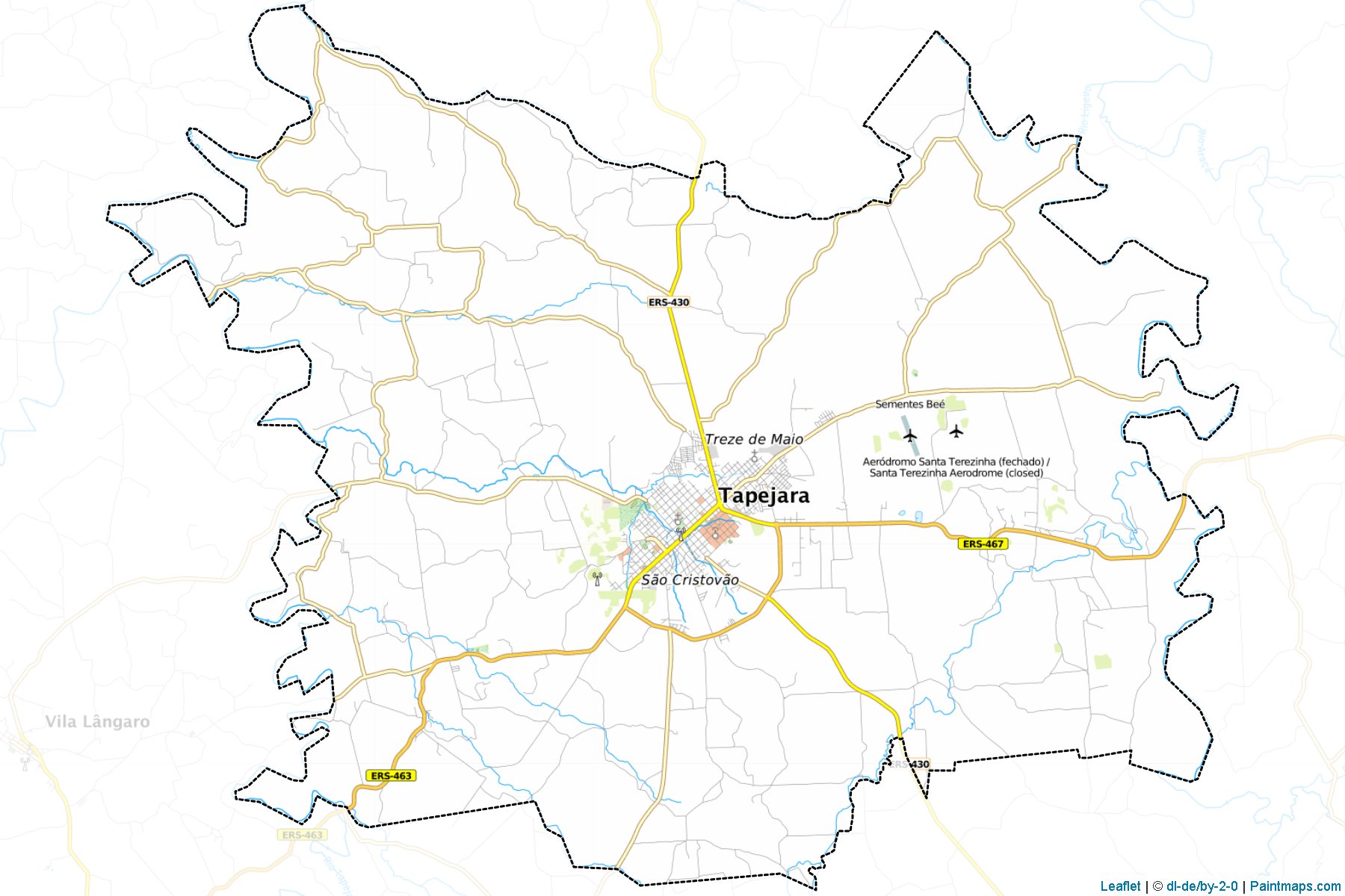 Muestras de recorte de mapas Tapejara (Rio Grande Do Sul)-1